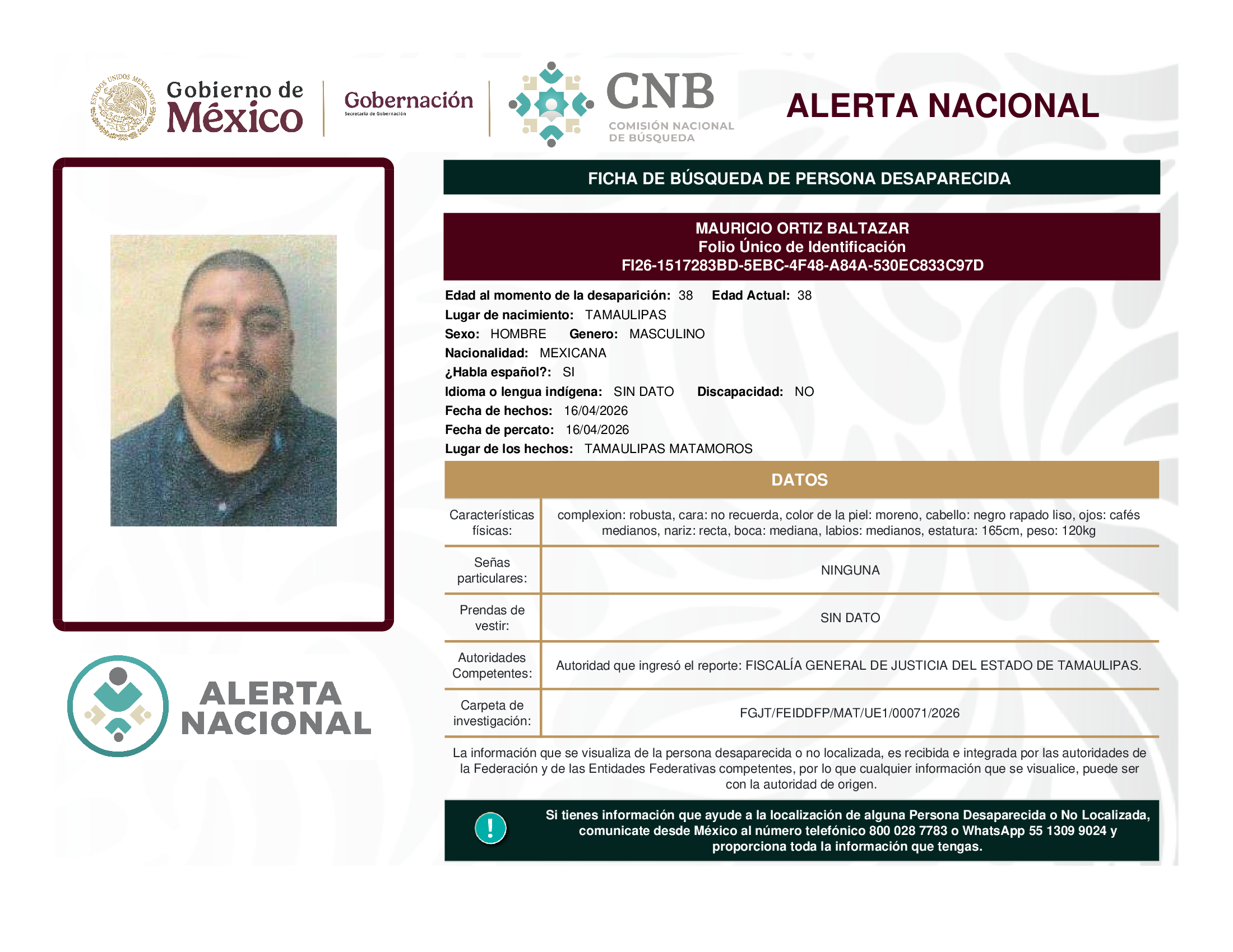 MAURICIO ORTIZ BALTAZAR