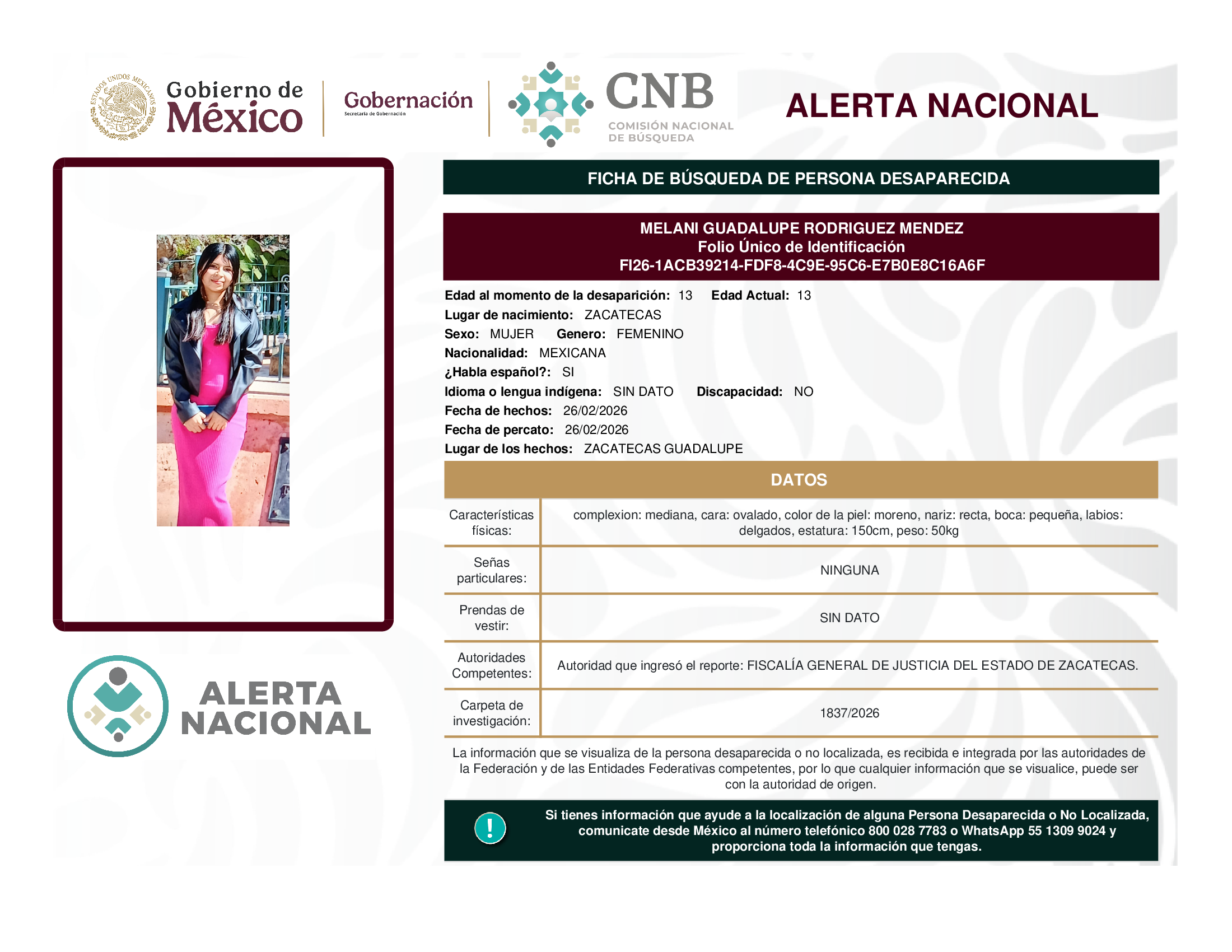 MELANI GUADALUPE RODRIGUEZ MENDEZ