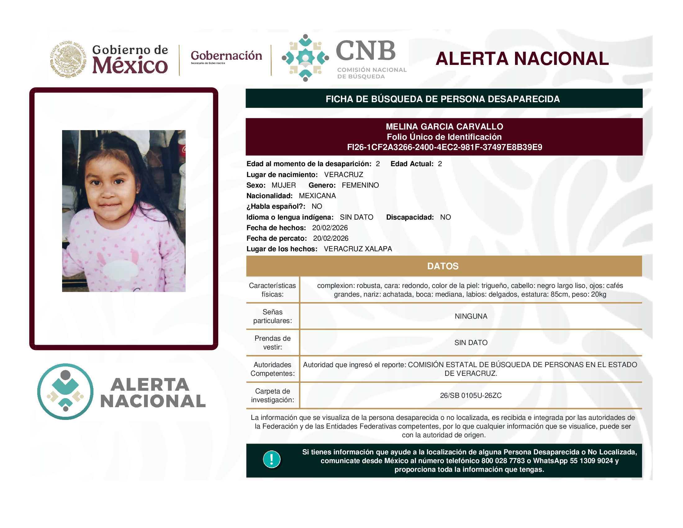 MELINA GARCIA CARVALLO