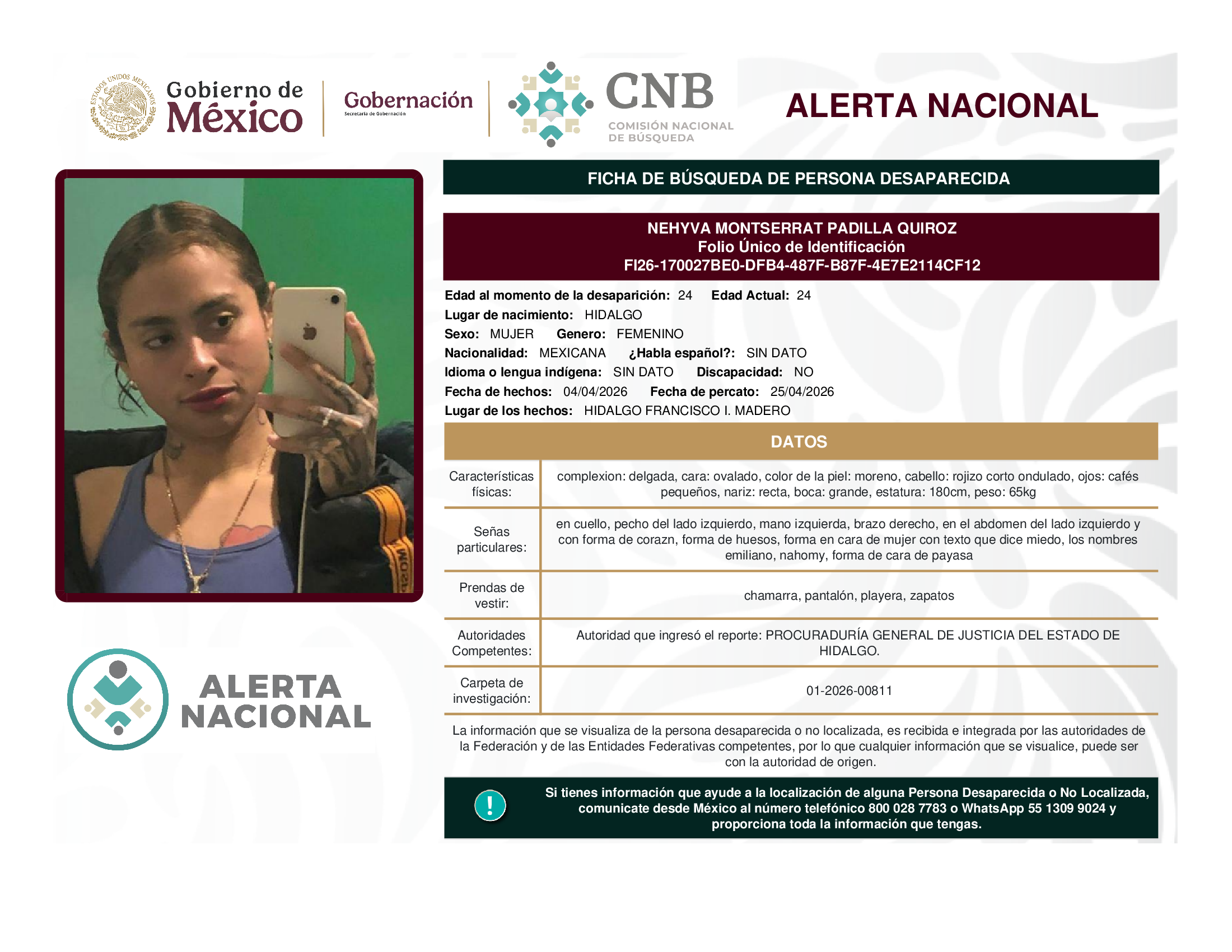 NEHYVA MONTSERRAT PADILLA QUIROZ