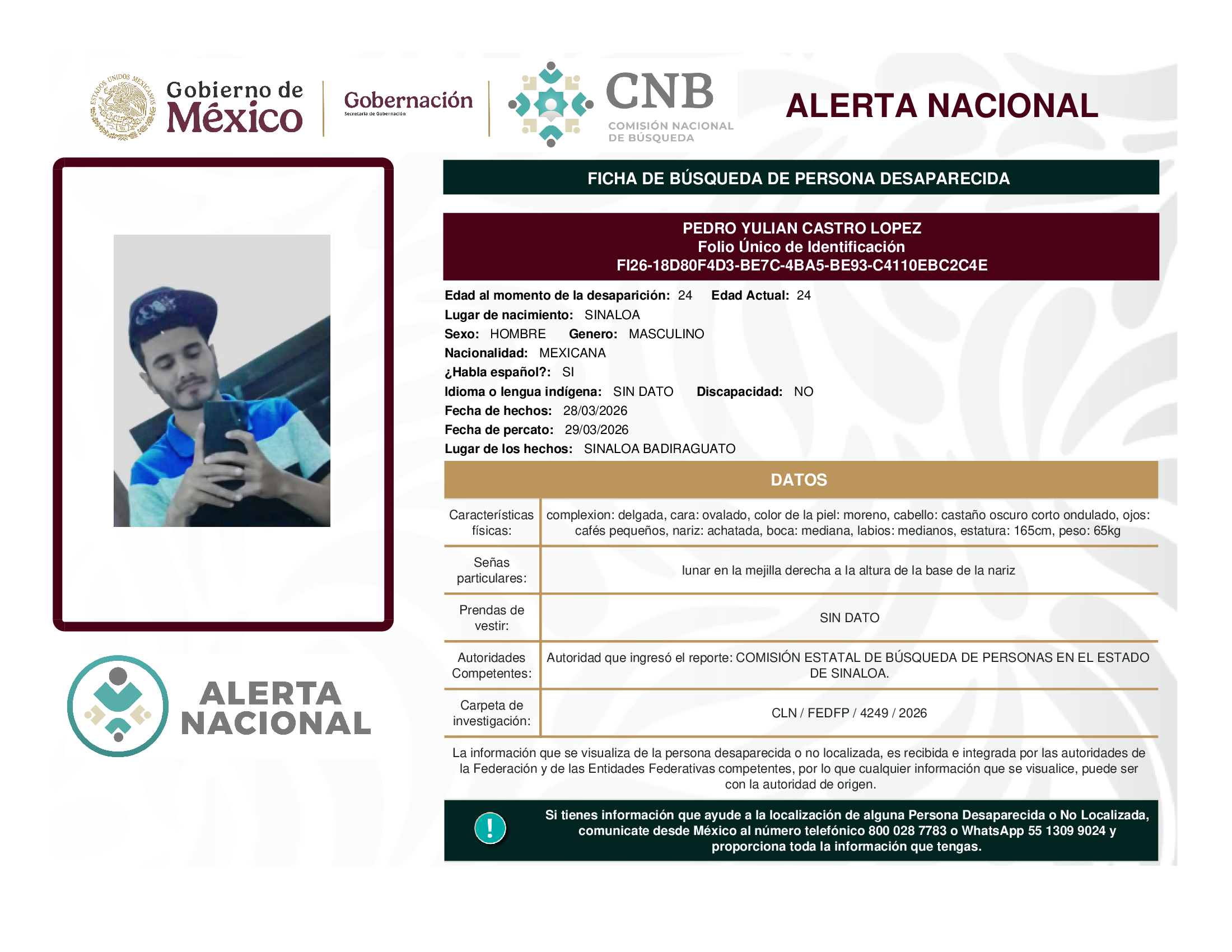 PEDRO YULIAN CASTRO LOPEZ