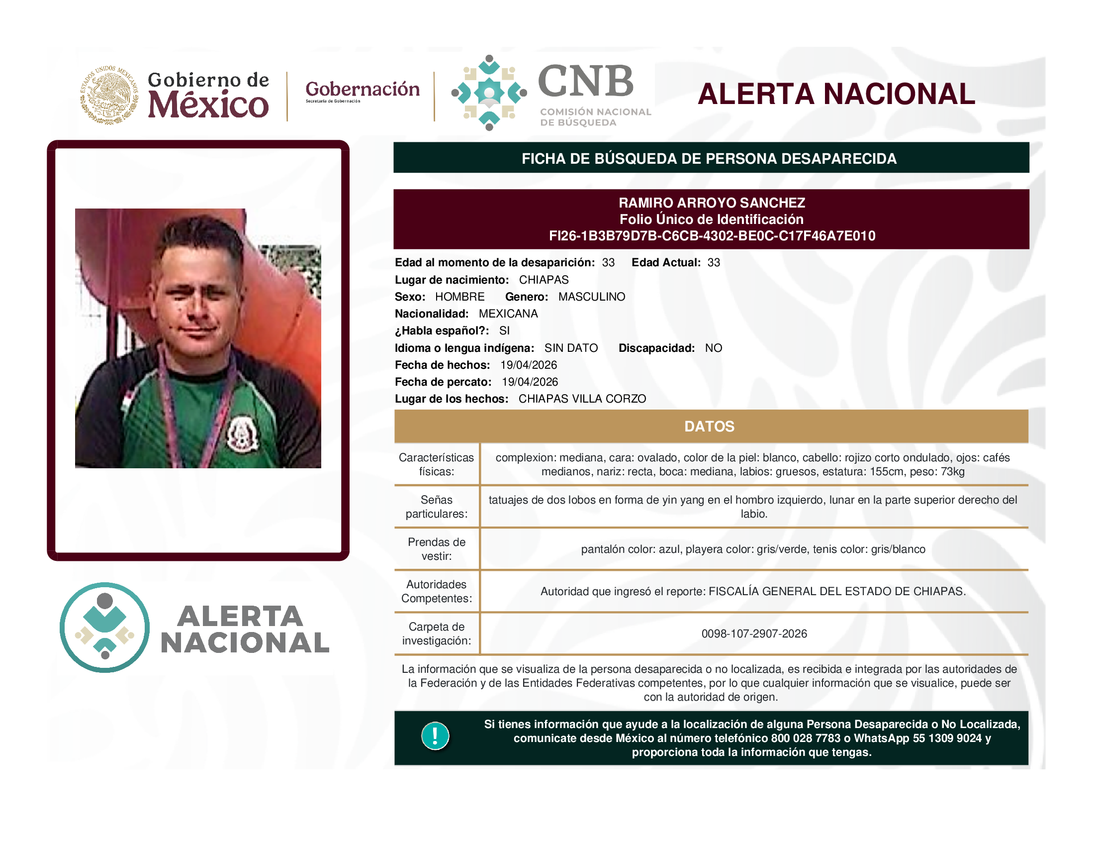 RAMIRO ARROYO SANCHEZ