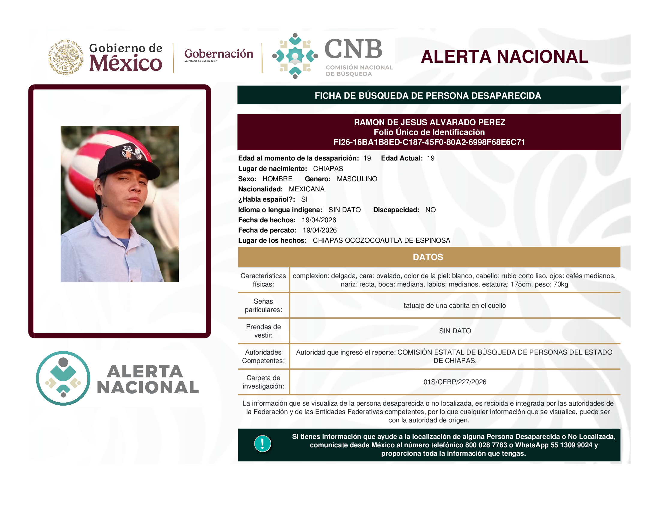 RAMON DE JESUS ALVARADO PEREZ