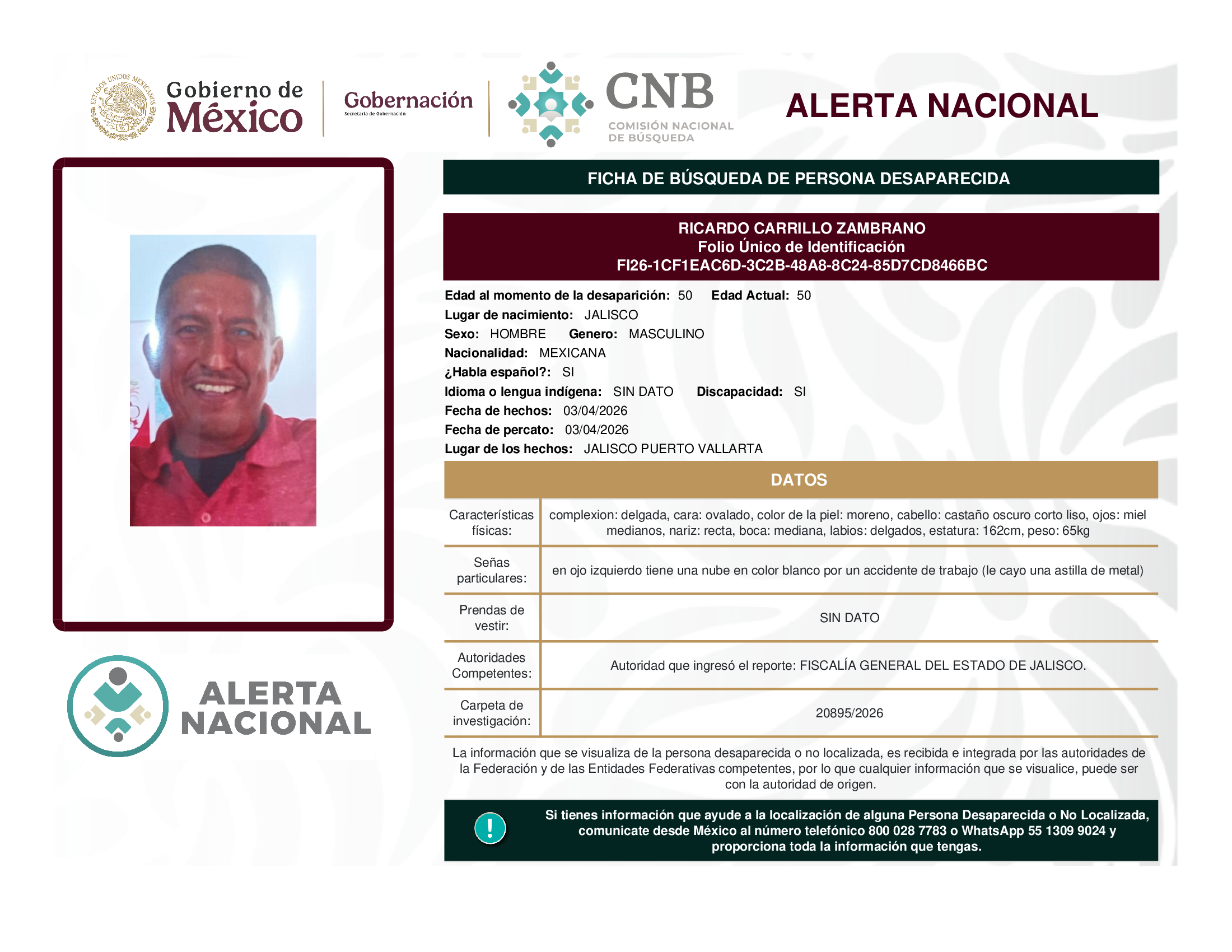 RICARDO CARRILLO ZAMBRANO