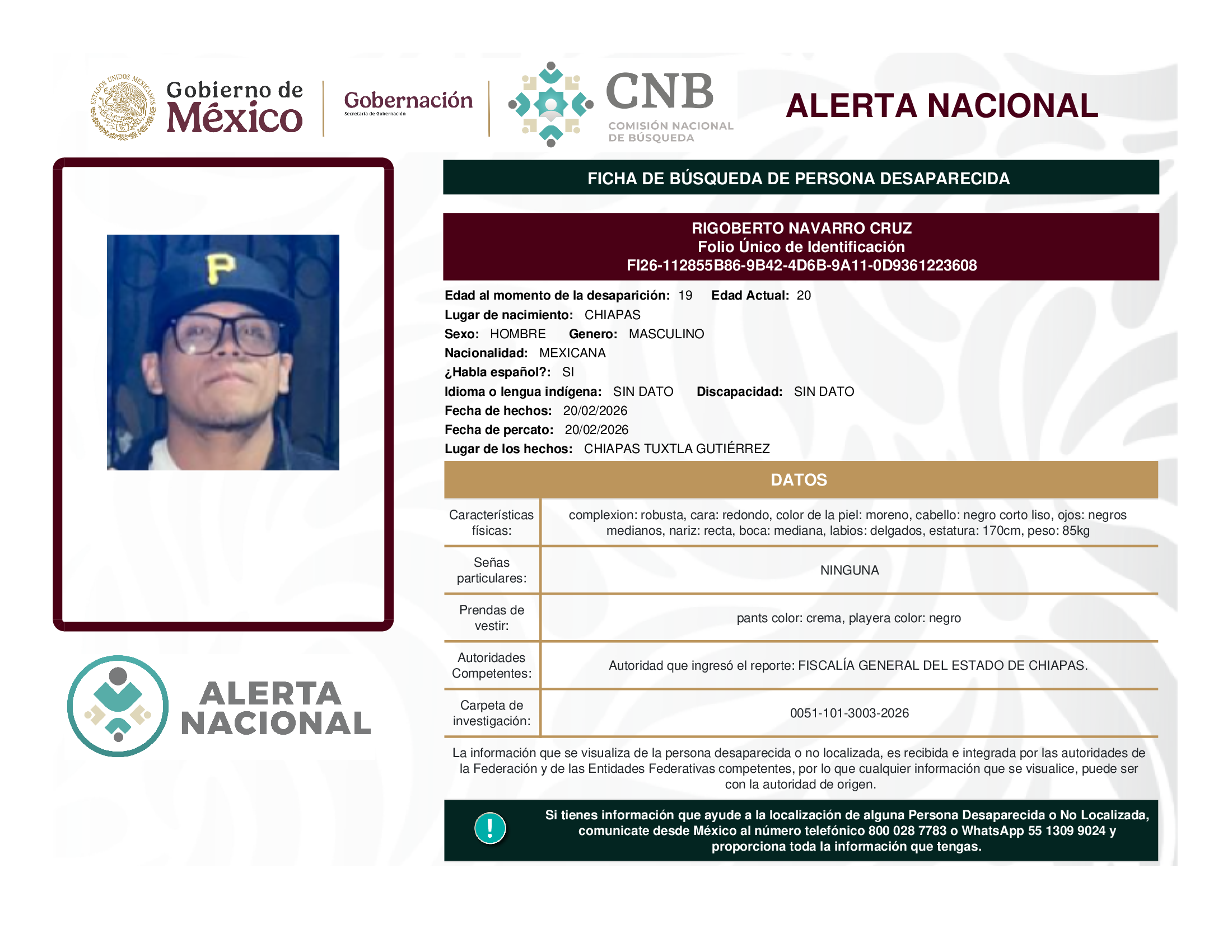 RIGOBERTO NAVARRO CRUZ