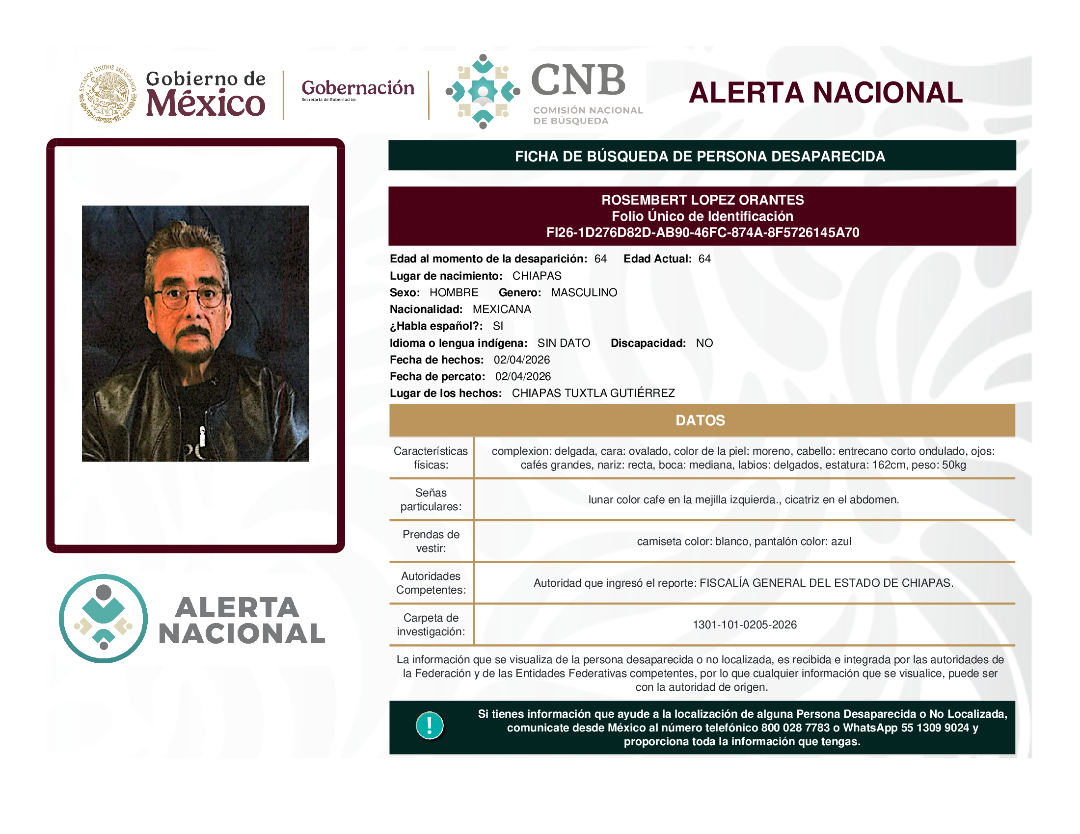 ROSEMBERT LOPEZ ORANTES