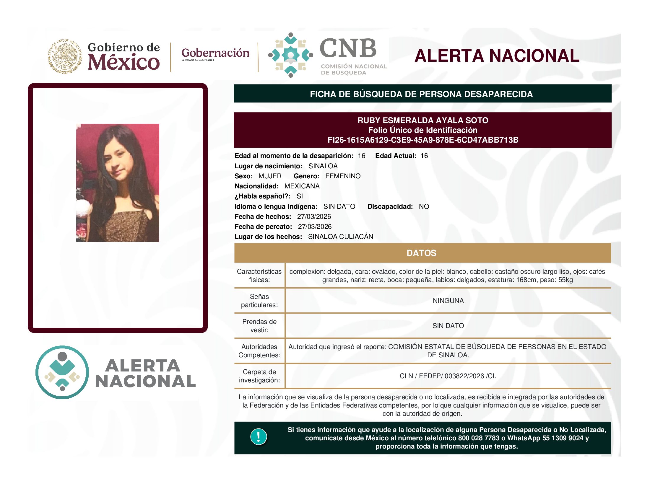 RUBY ESMERALDA AYALA SOTO