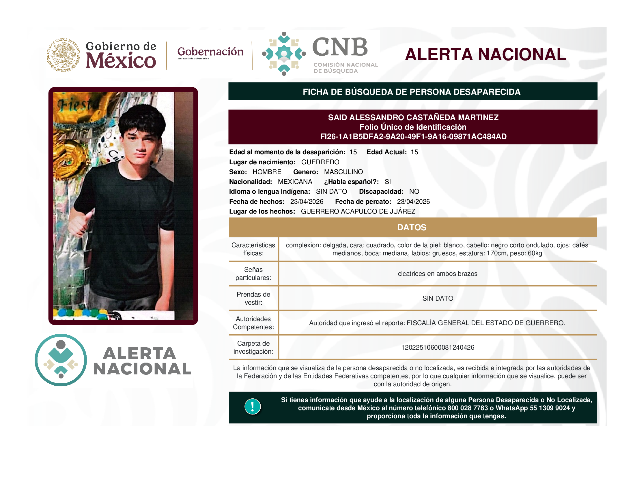 SAID ALESSANDRO CASTAÑEDA MARTINEZ