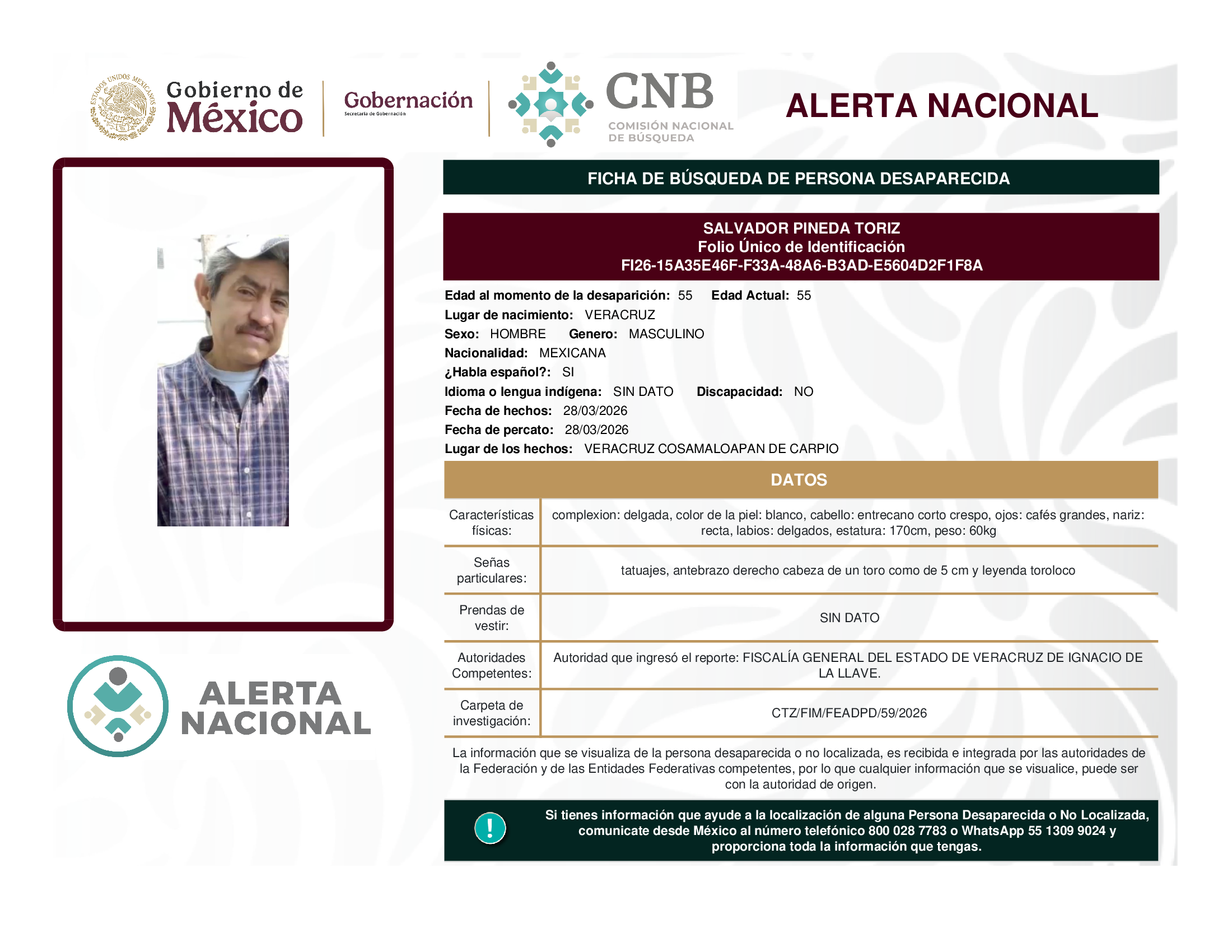 SALVADOR PINEDA TORIZ