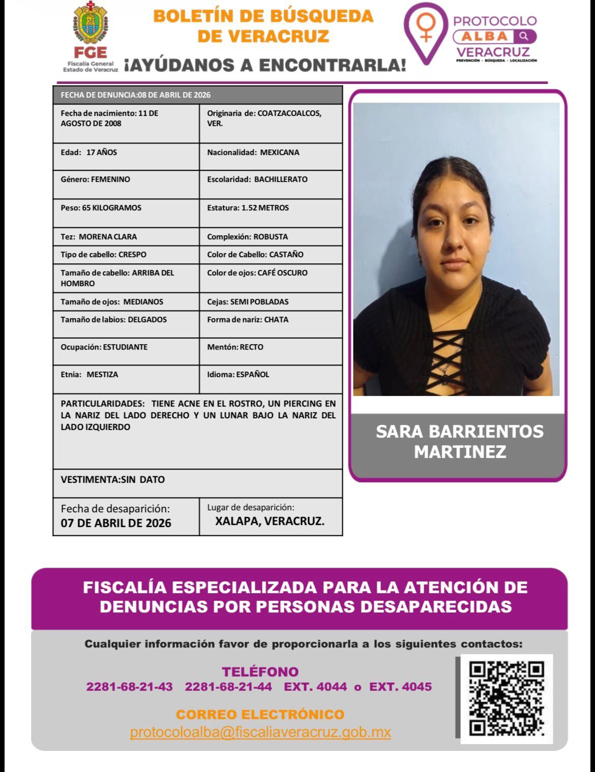 SARA BARRIENTOS MARTINEZ