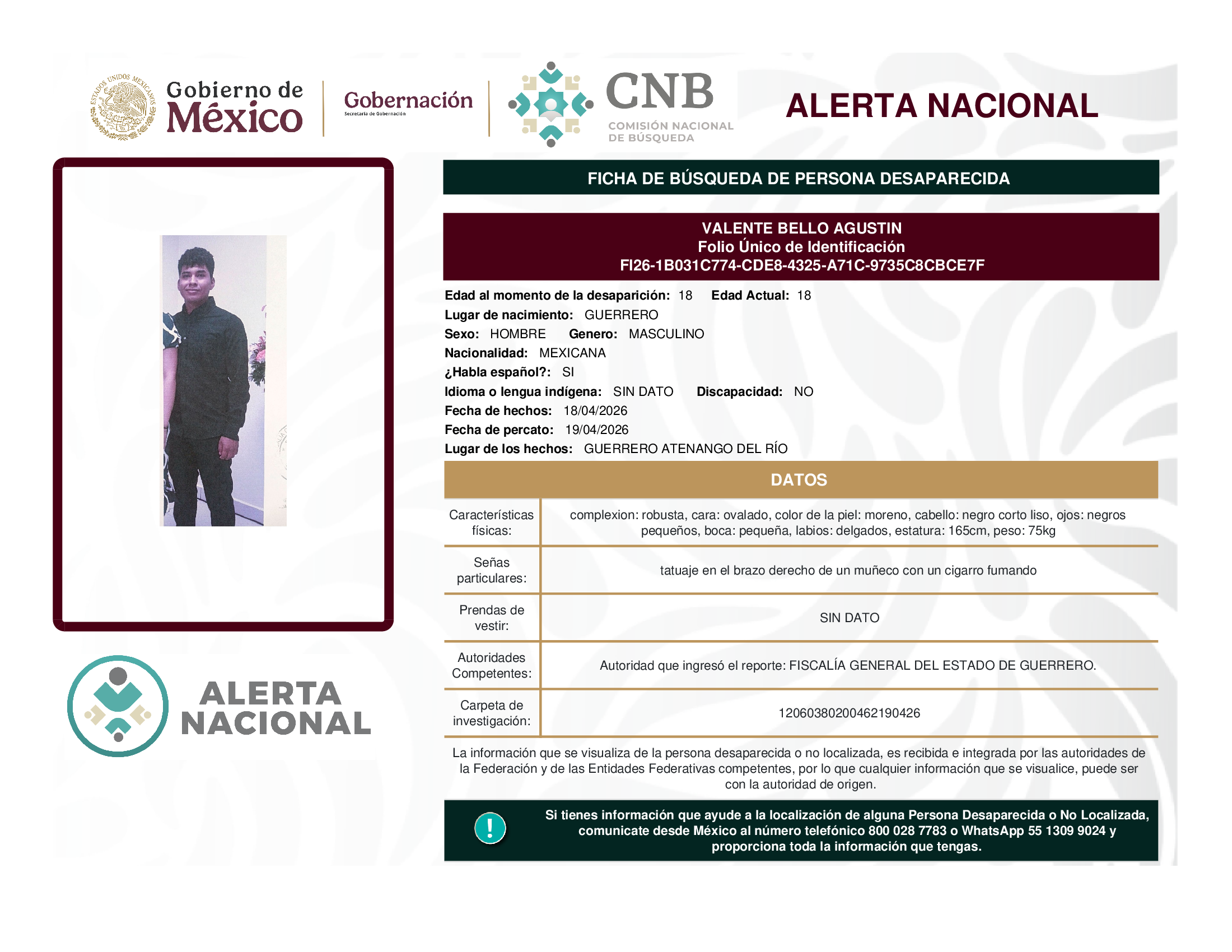 VALENTE BELLO AGUSTIN