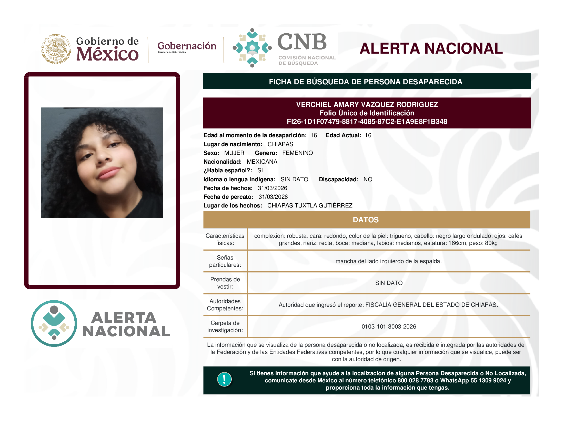 VERCHIEL AMARY VAZQUEZ RODRIGUEZ