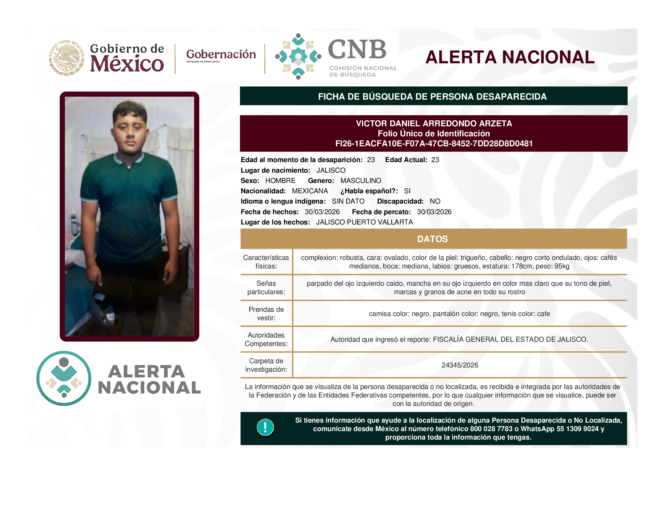 VICTOR DANIEL ARREDONDO ARZETA