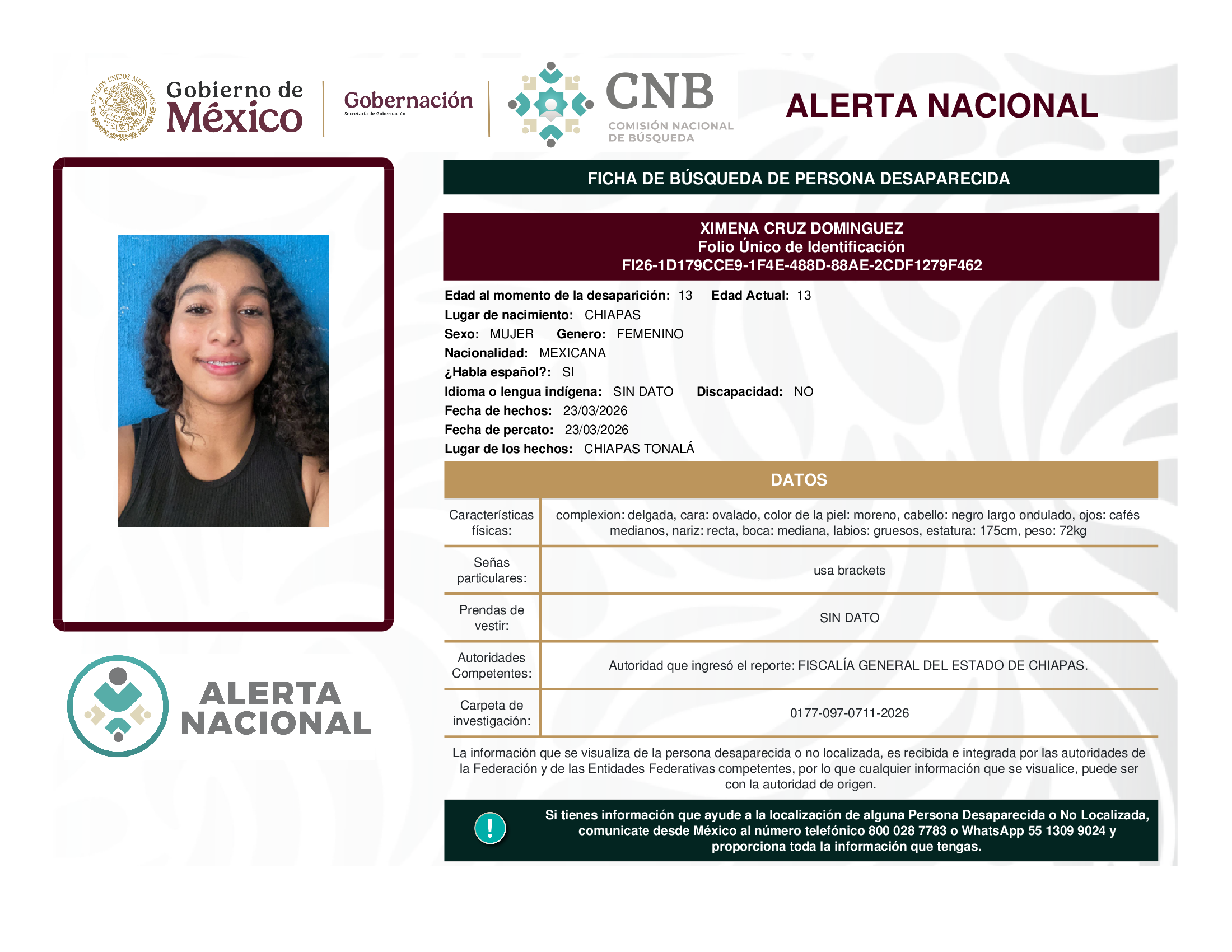 XIMENA CRUZ DOMINGUEZ