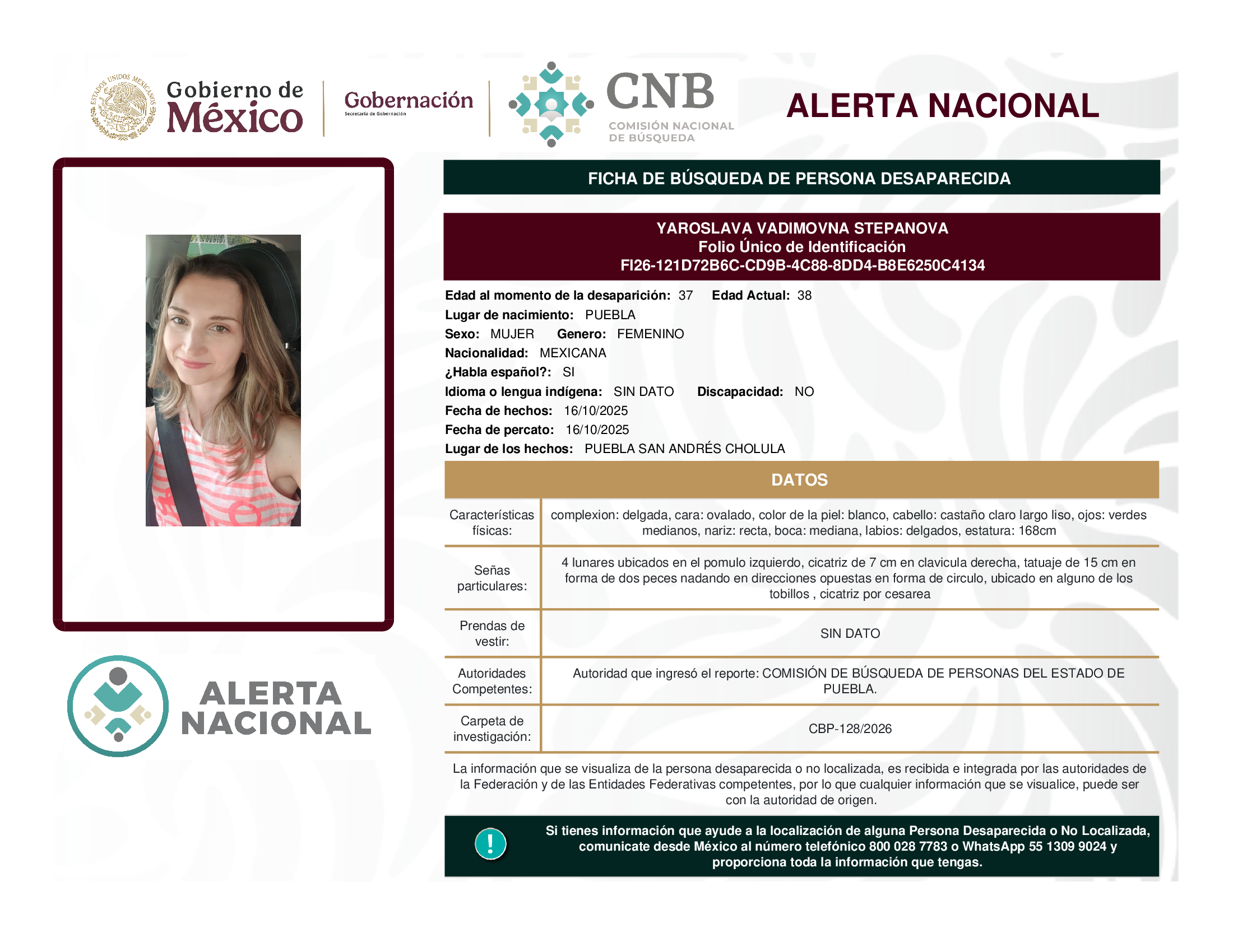 YAROSLAVA VADIMOVNA STEPANOVA