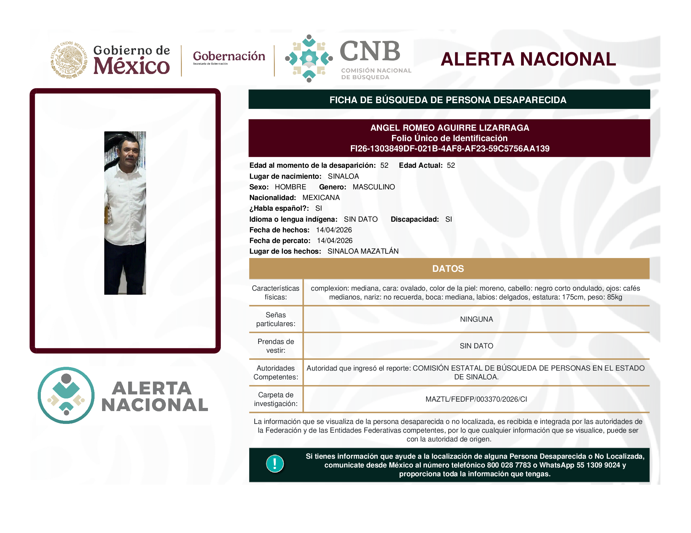 ANGEL ROMEO AGUIRRE LIZARRAGA