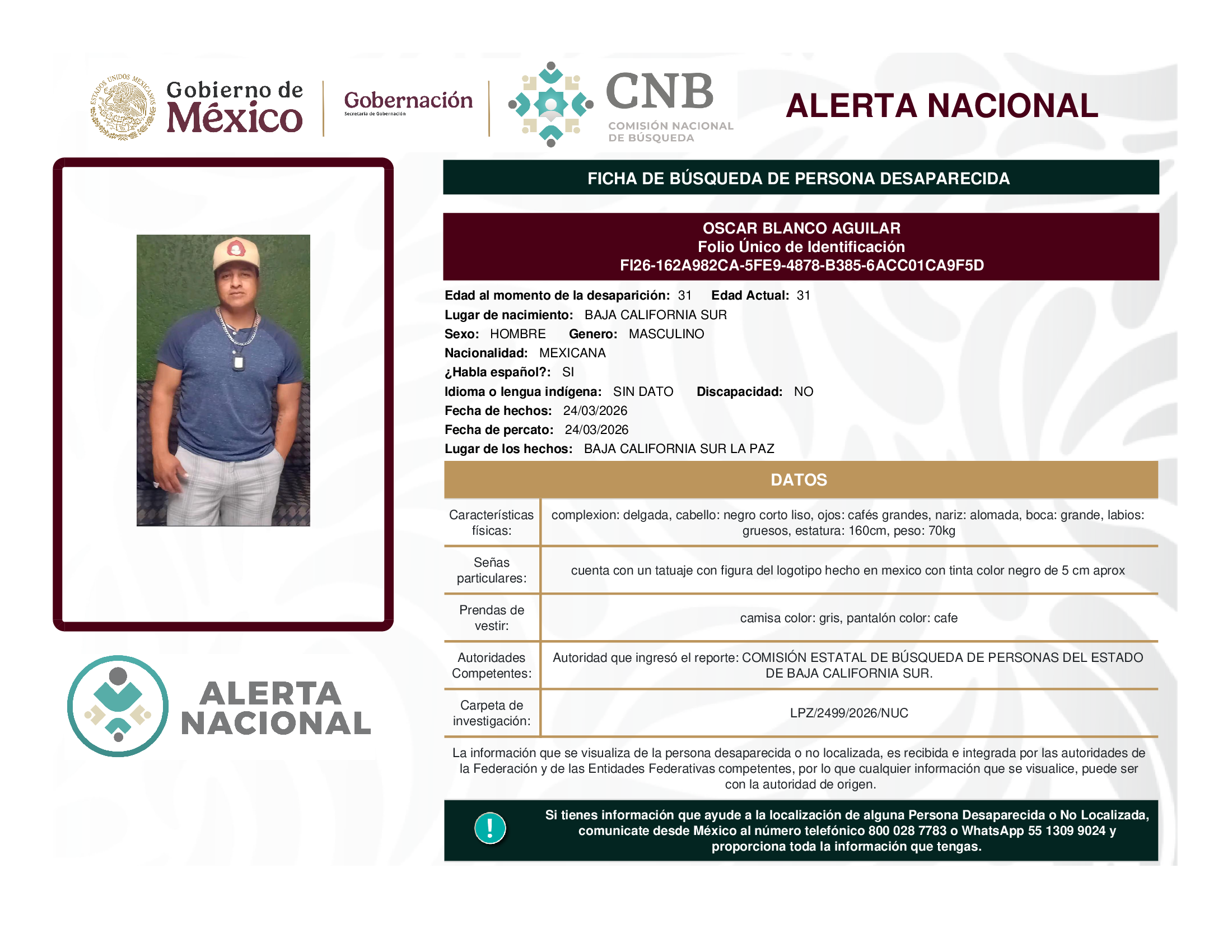 OSCAR BLANCO AGUILAR