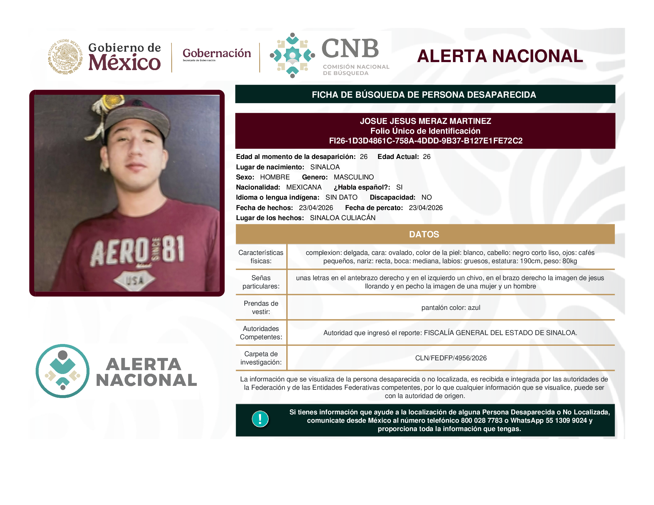 JOSUE JESUS MERAZ MARTINEZ