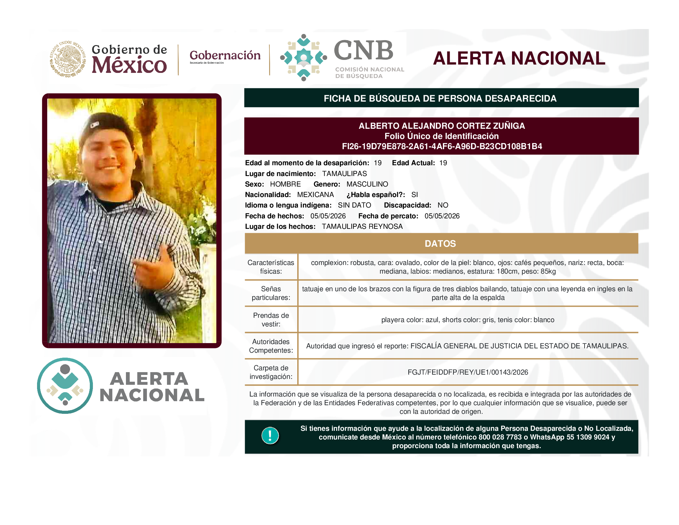 ALBERTO ALEJANDRO CORTEZ ZUÑIGA