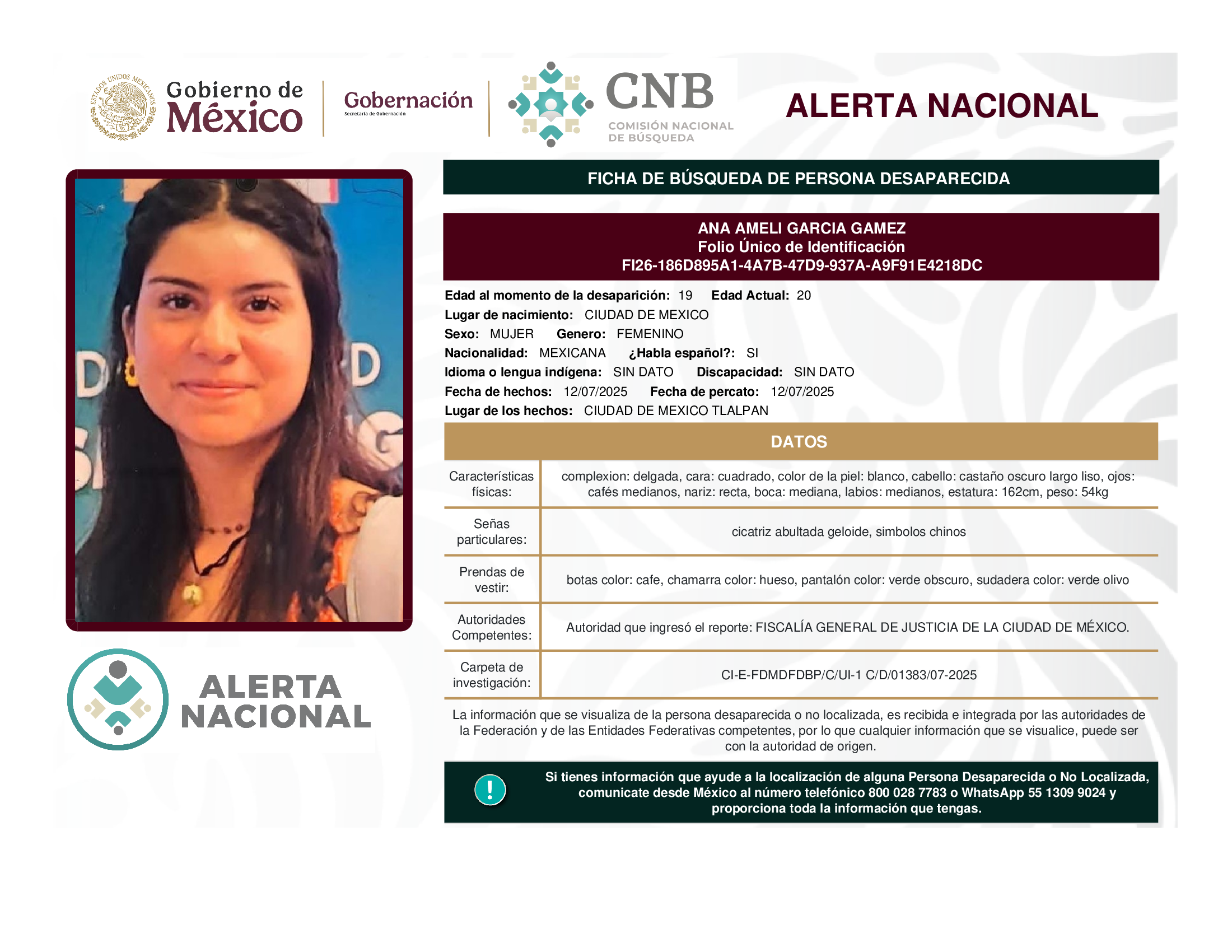 ANA AMELI GARCIA GAMEZ
