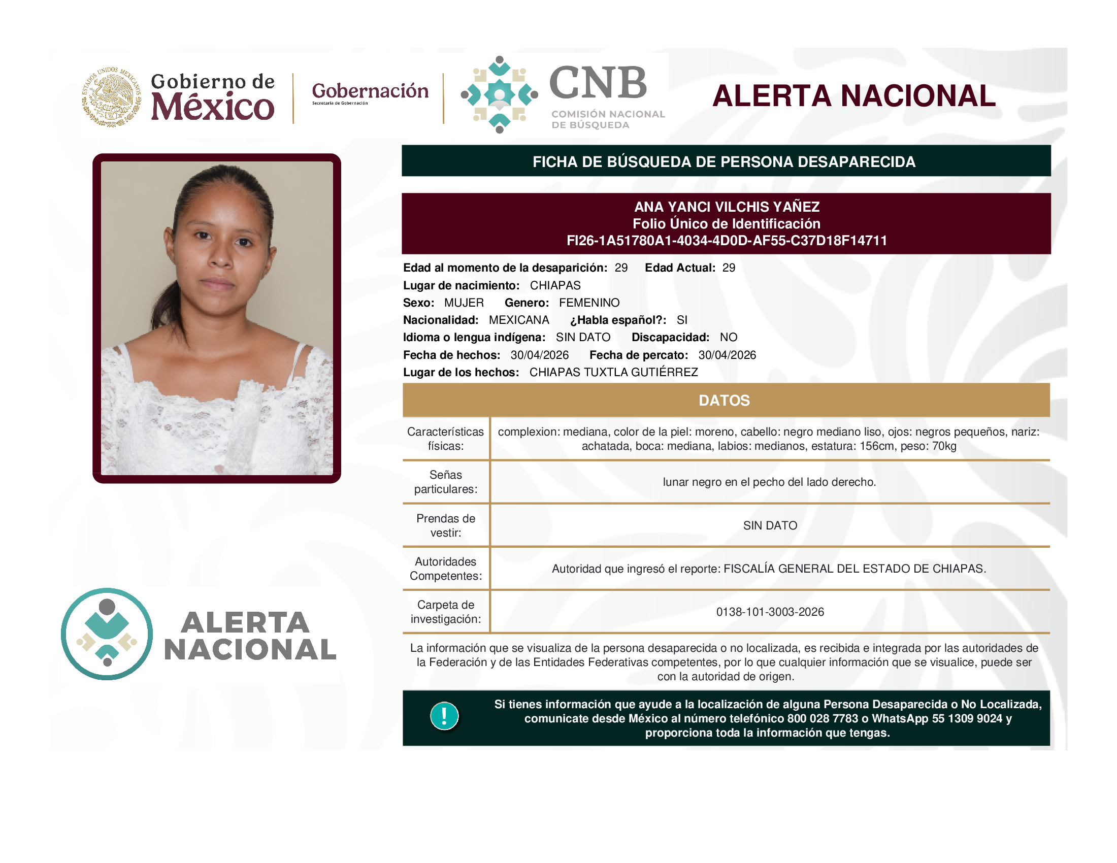 ANA YANCI VILCHIS YAÑEZ