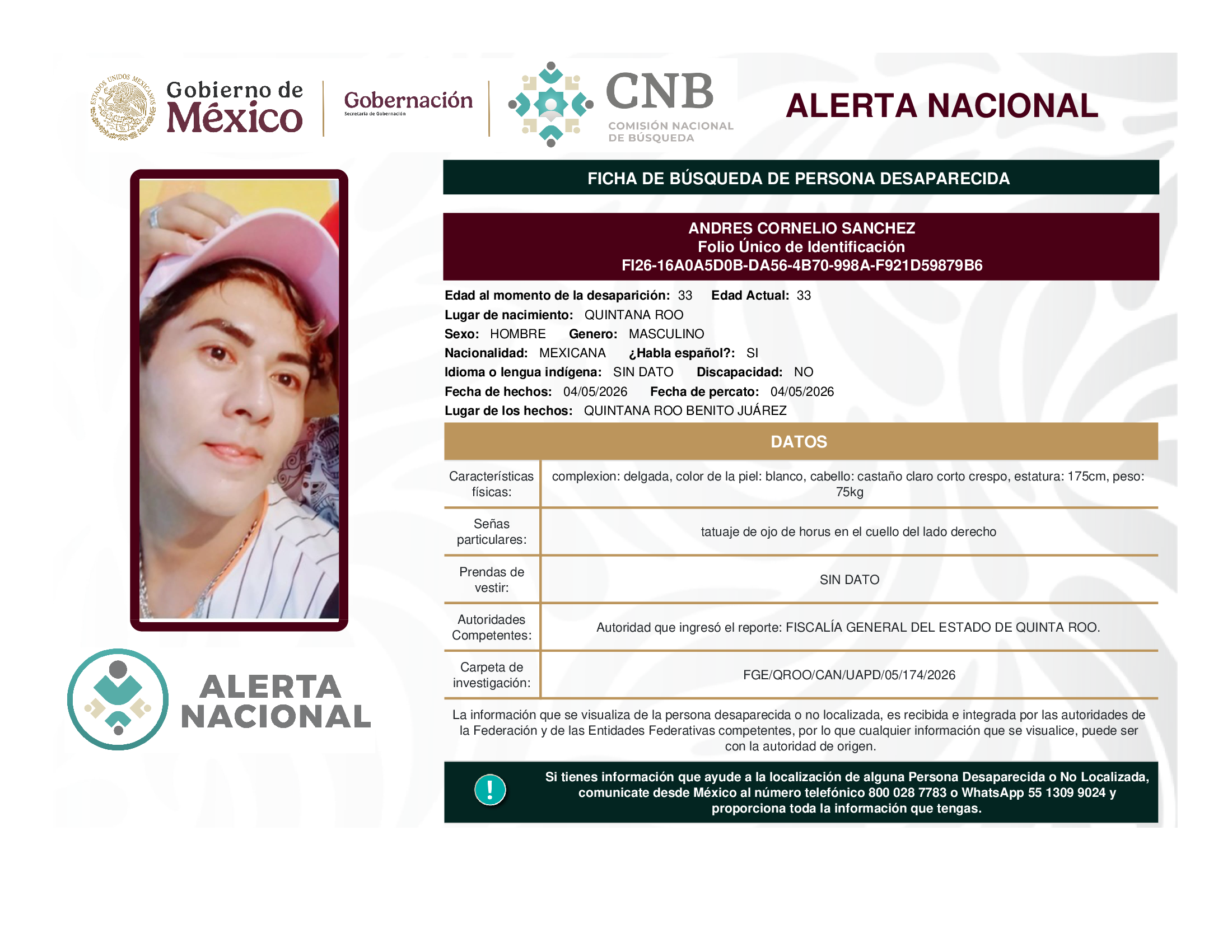 ANDRES CORNELIO SANCHEZ