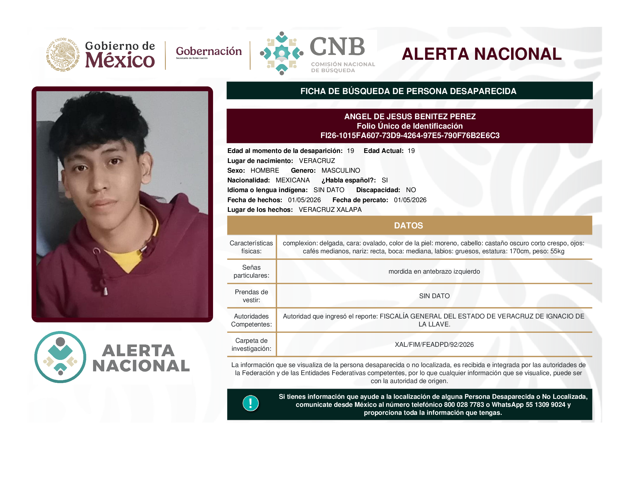 ANGEL DE JESUS BENITEZ PEREZ