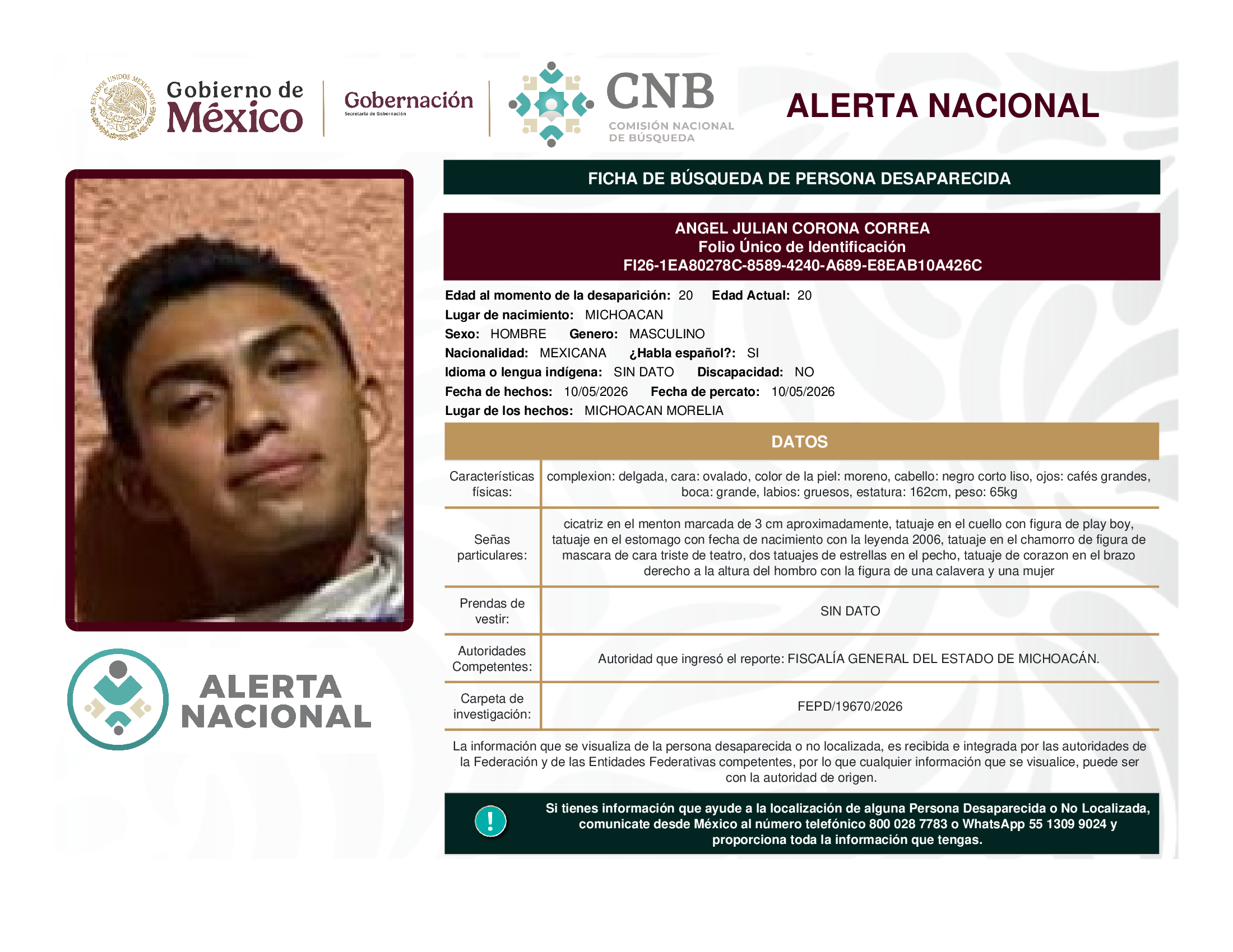 ANGEL JULIAN CORONA CORREA