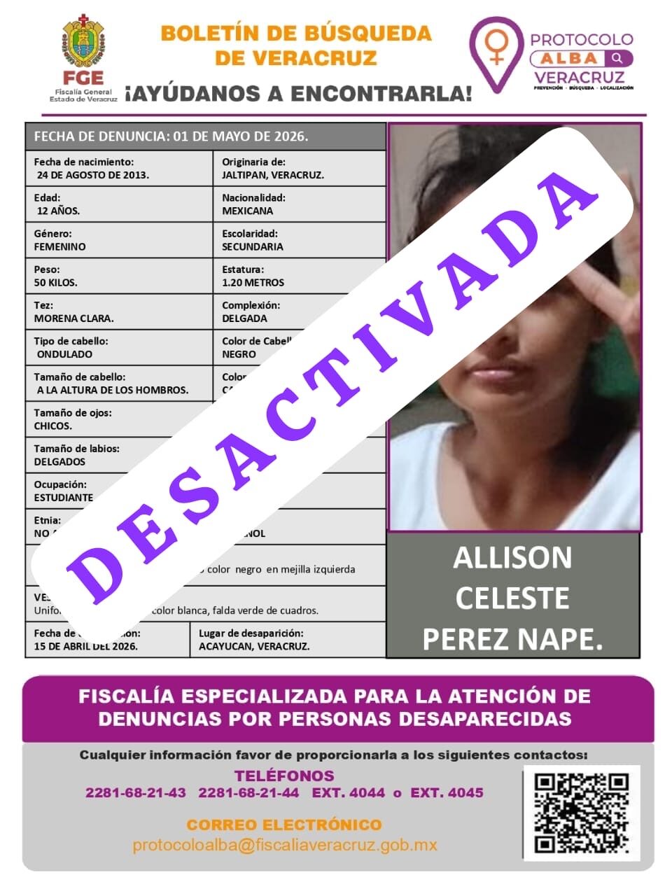 Allison Celeste Pérez Nape
