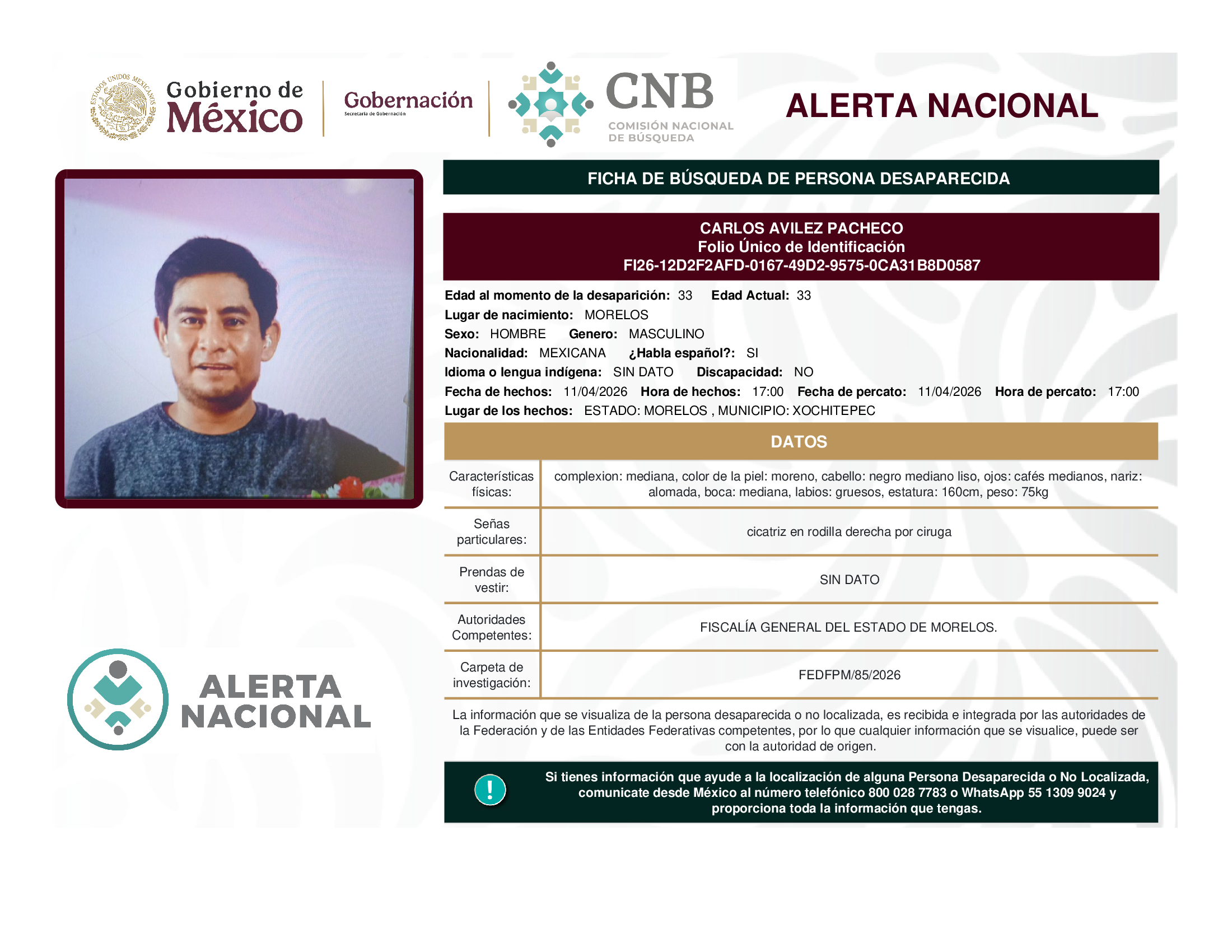 CARLOS AVILEZ PACHECO