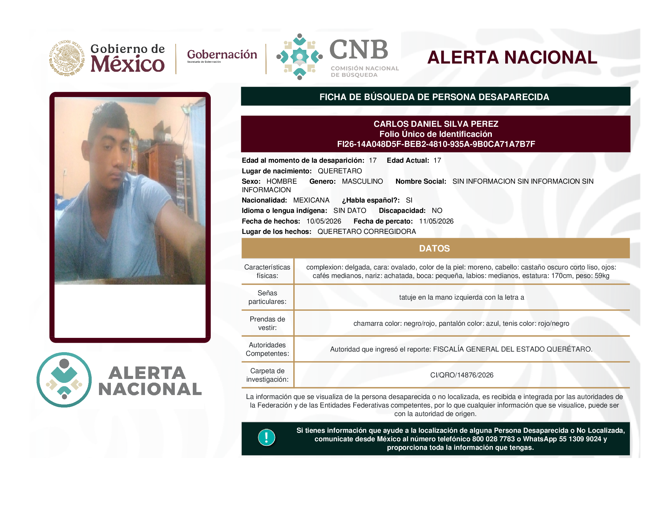 CARLOS DANIEL SILVA PEREZ