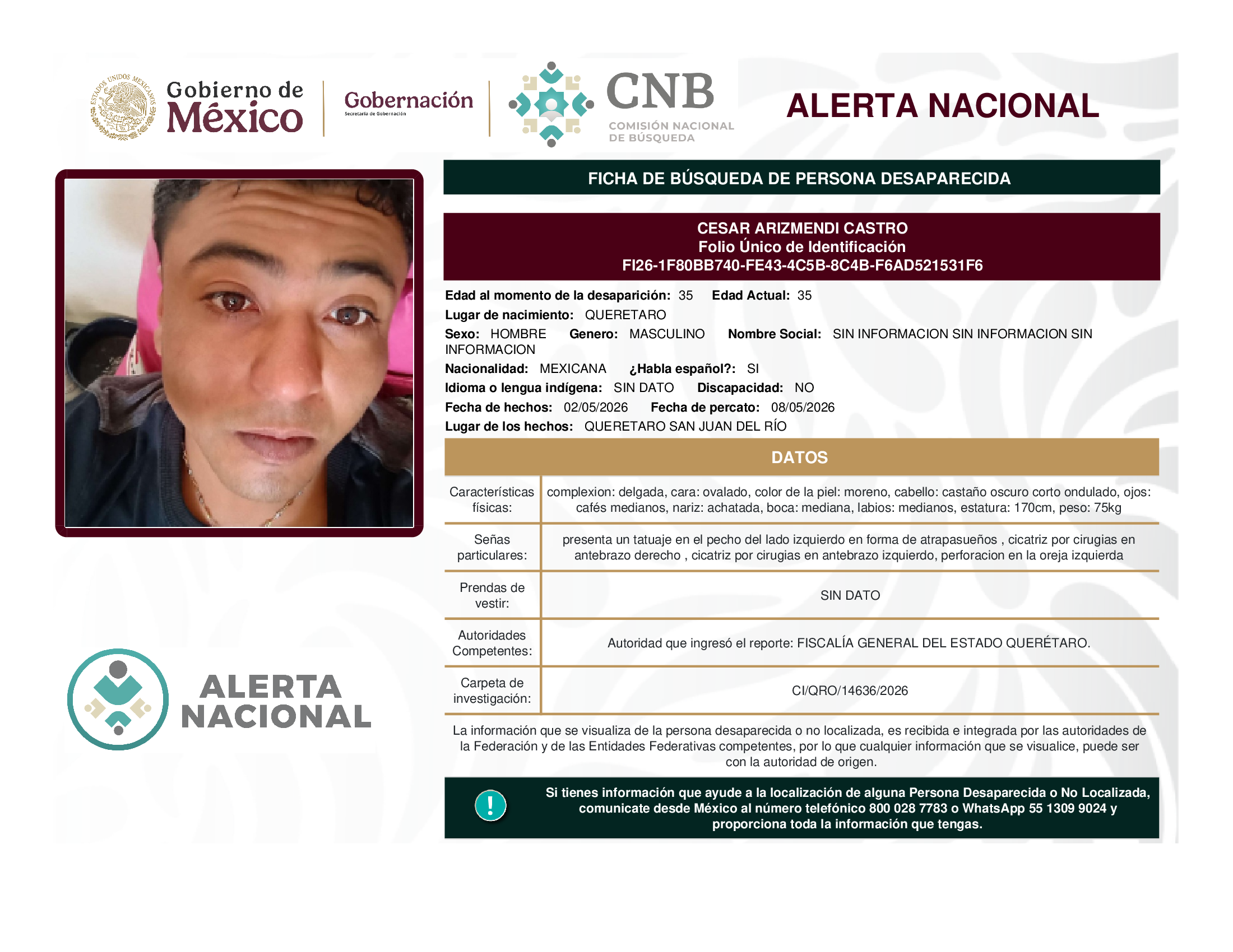 CESAR ARIZMENDI CASTRO