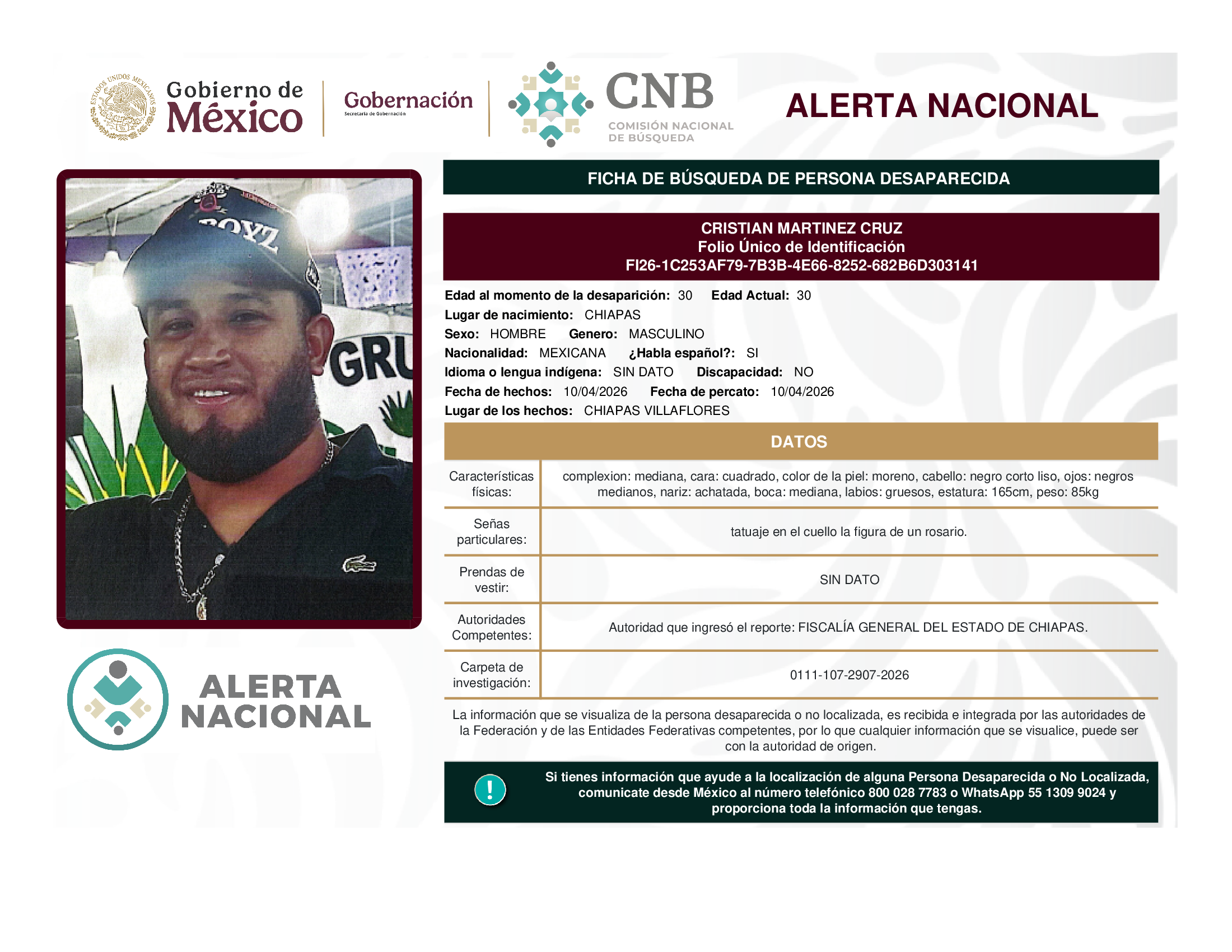 CRISTIAN MARTINEZ CRUZ