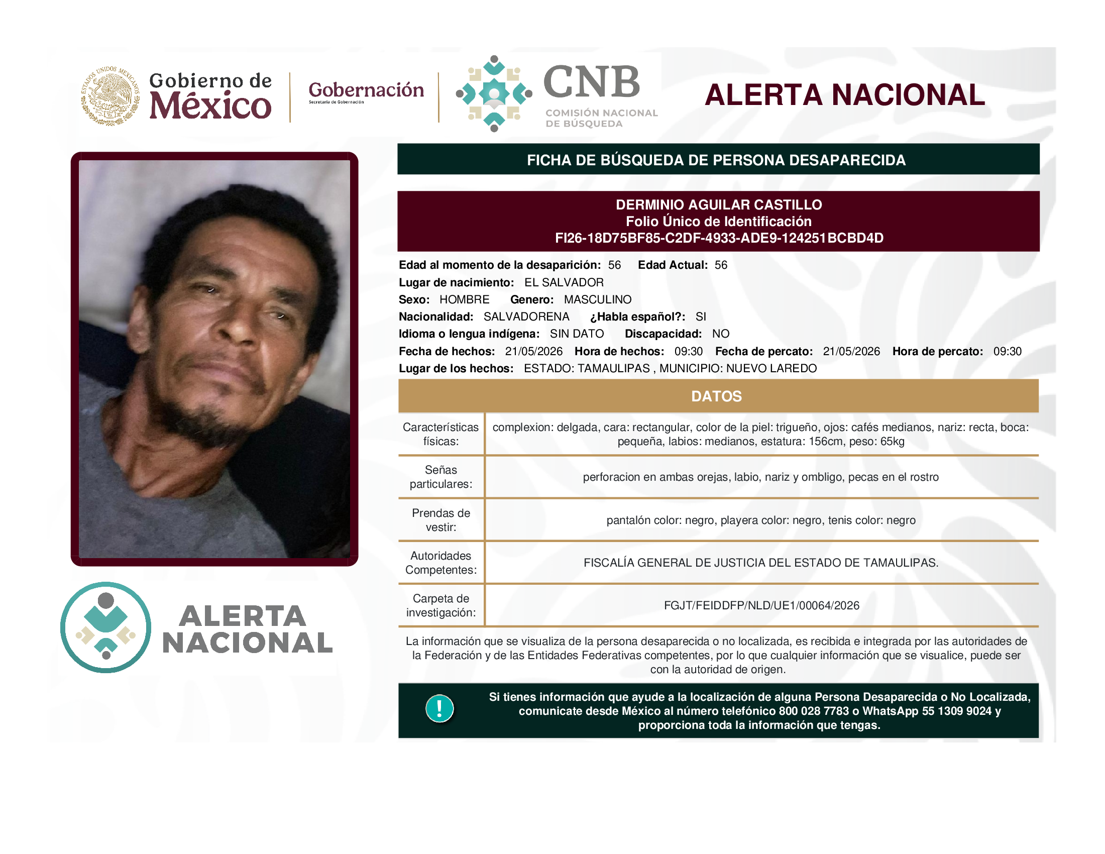 DERMINIO AGUILAR CASTILLO