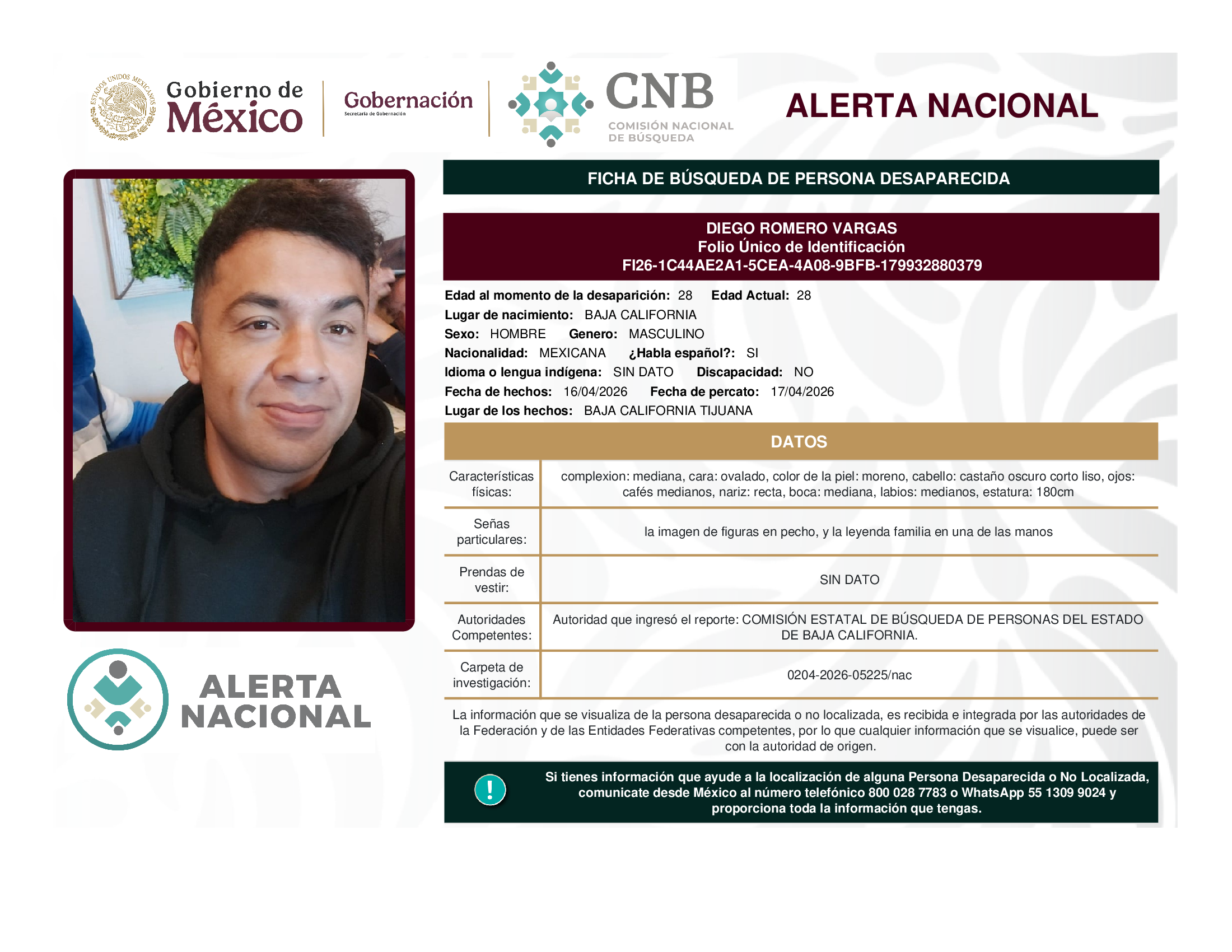 DIEGO ROMERO VARGAS