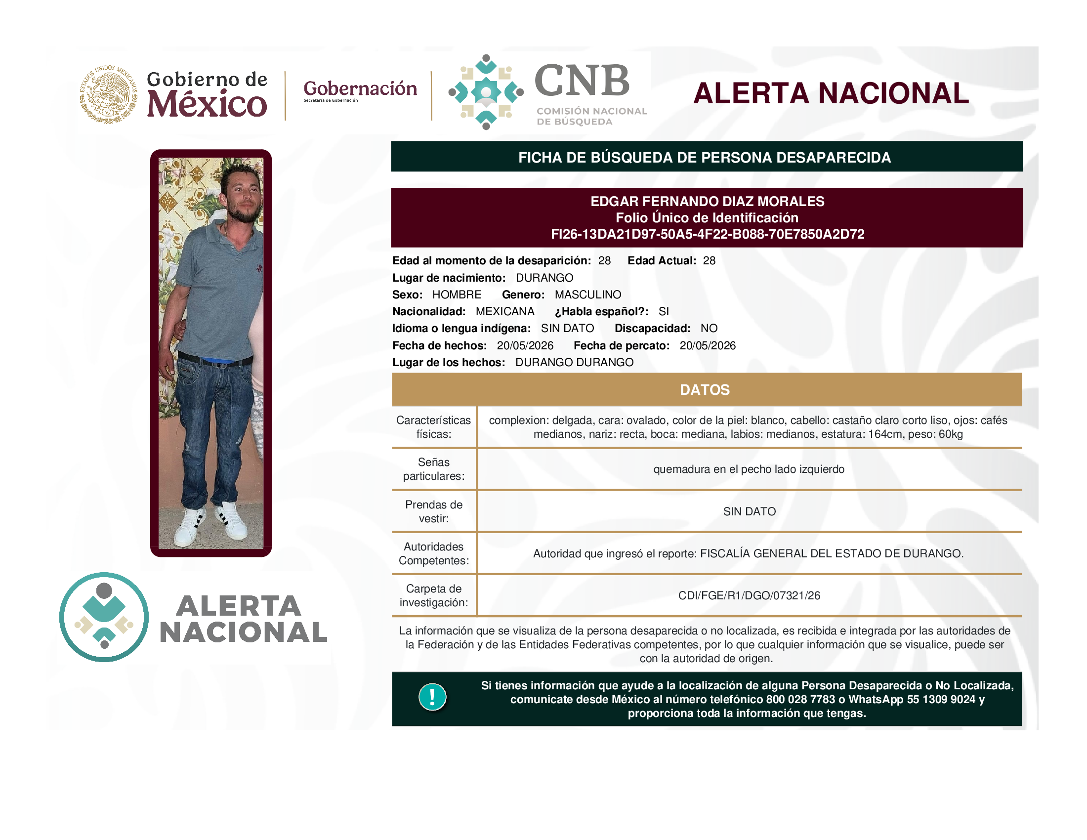EDGAR FERNANDO DIAZ MORALES