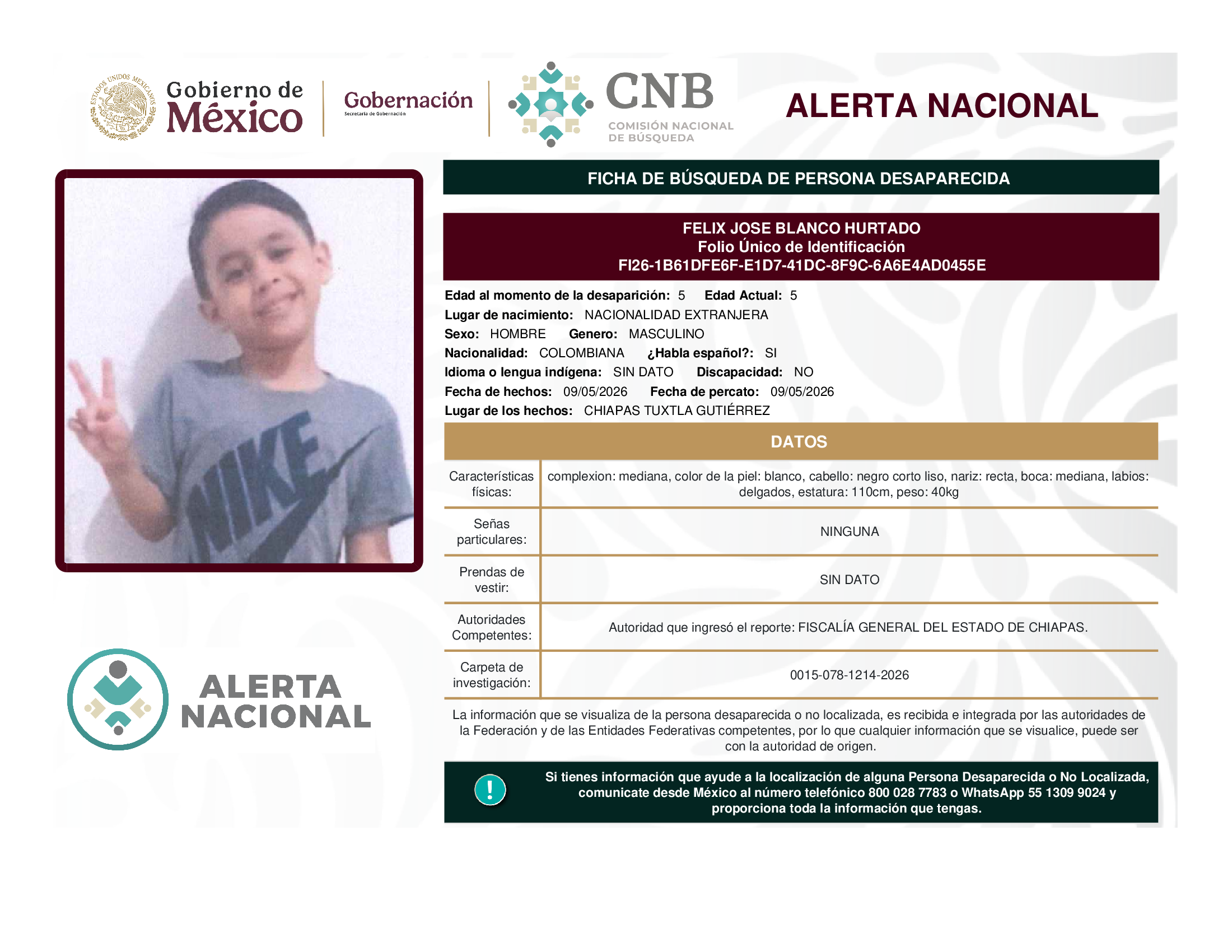 FELIX JOSE BLANCO HURTADO