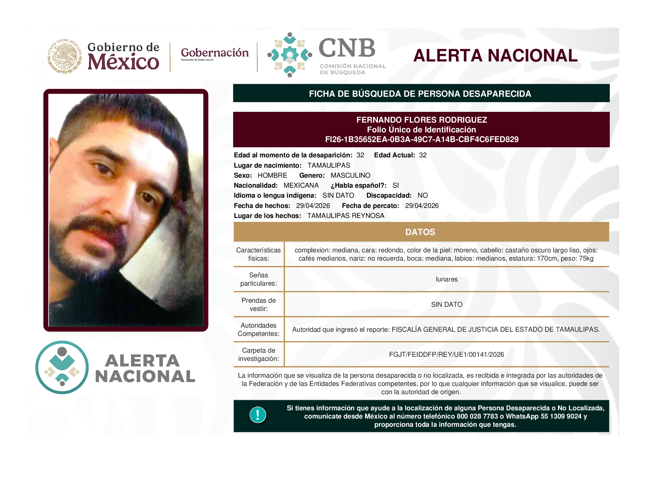 FERNANDO FLORES RODRIGUEZ