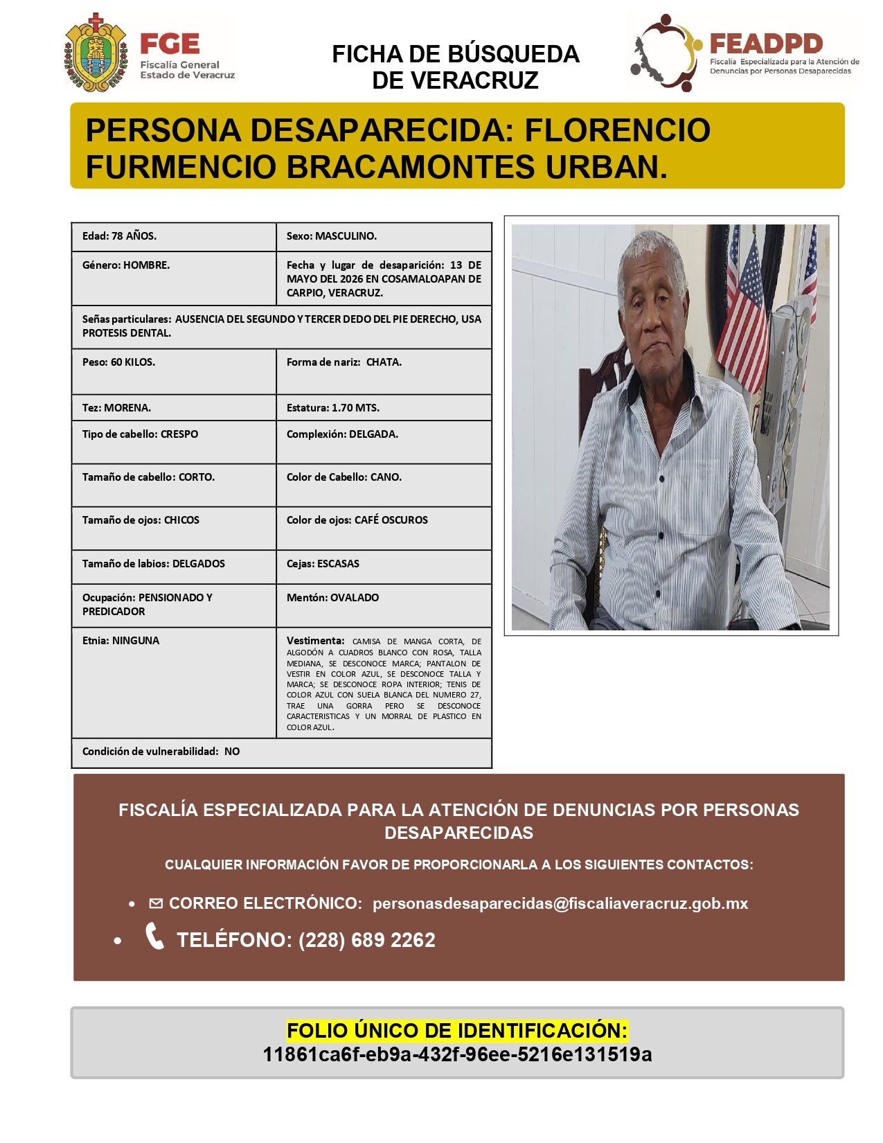 FLORENCIO FRUMENCIO BRACAMONTES URBAN
