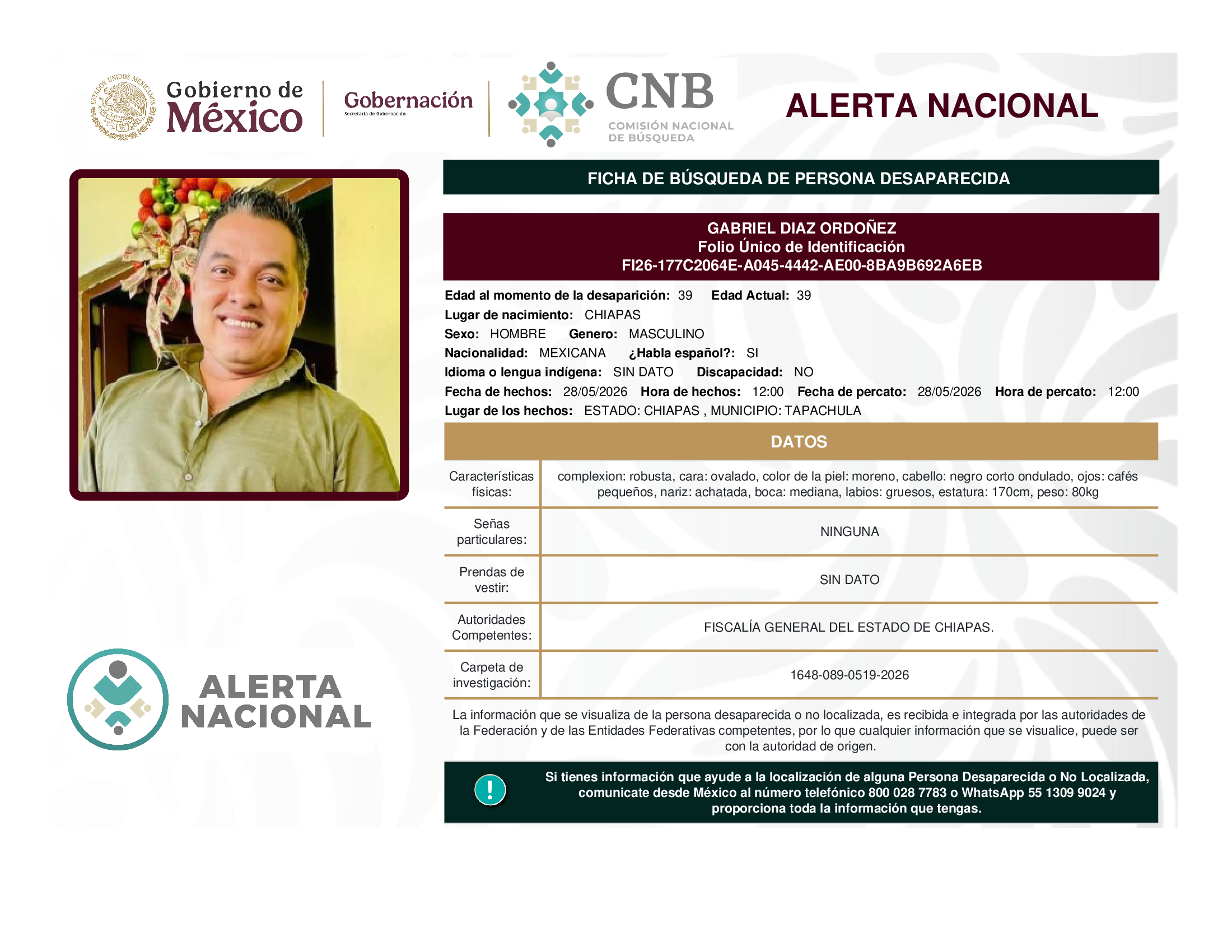 GABRIEL DIAZ ORDOÑEZ