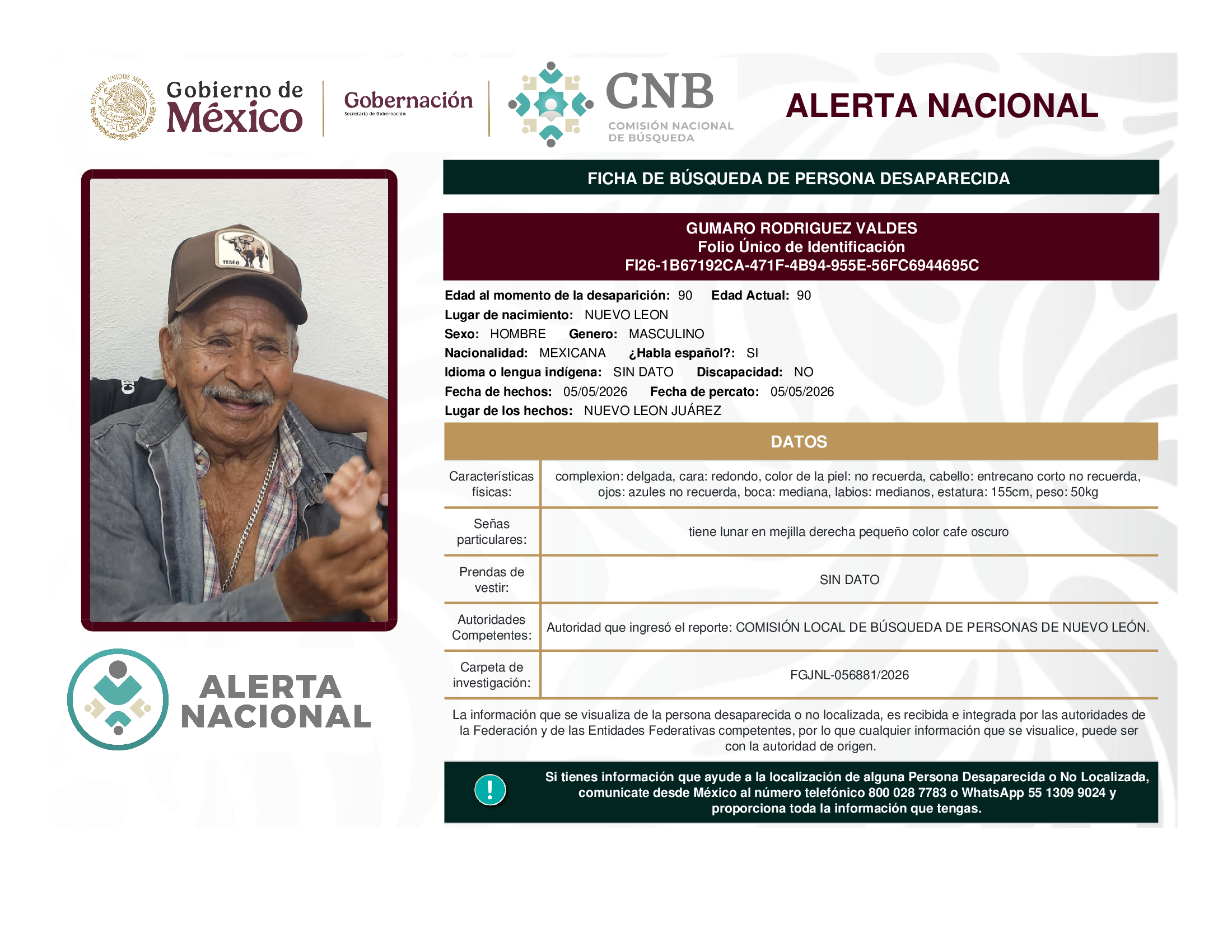 GUMARO RODRIGUEZ VALDES