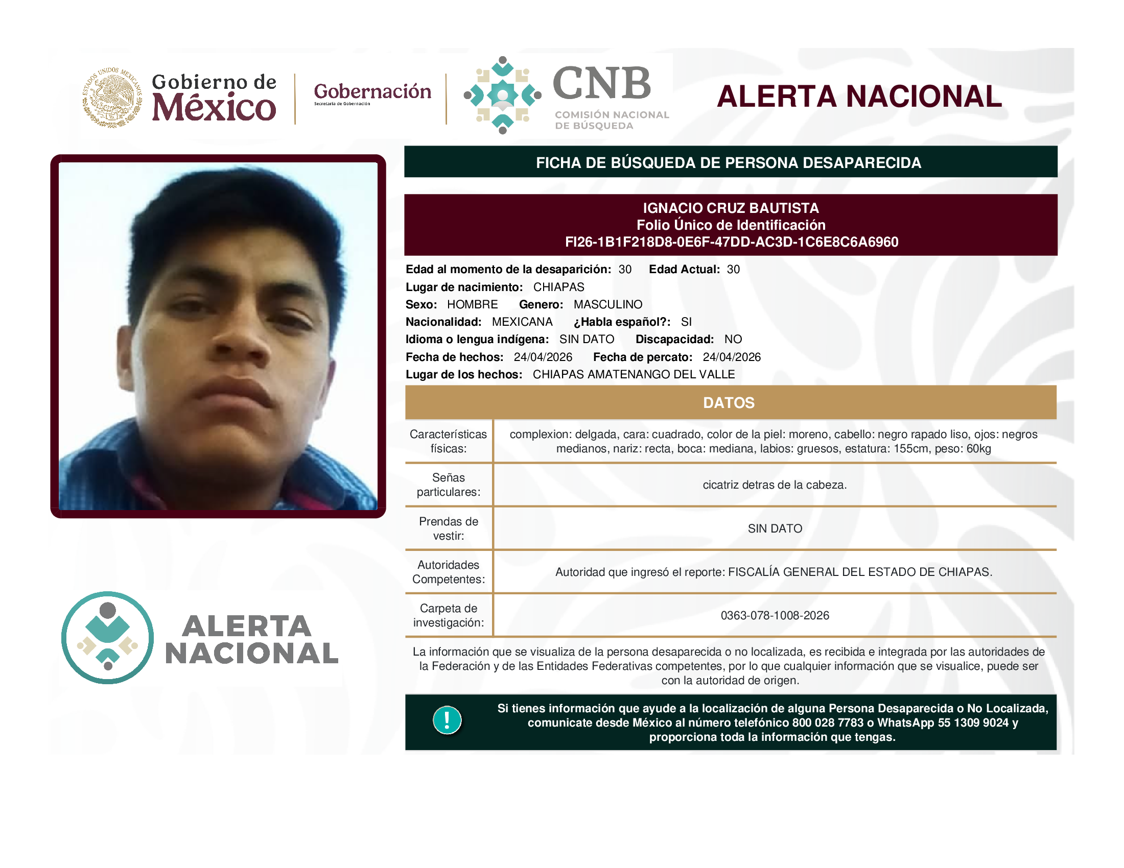 IGNACIO CRUZ BAUTISTA