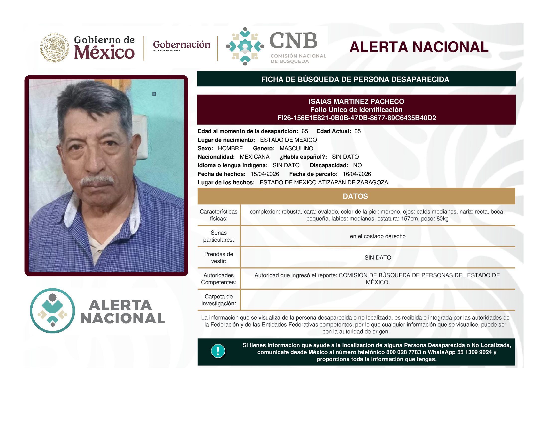 ISAIAS MARTINEZ PACHECO