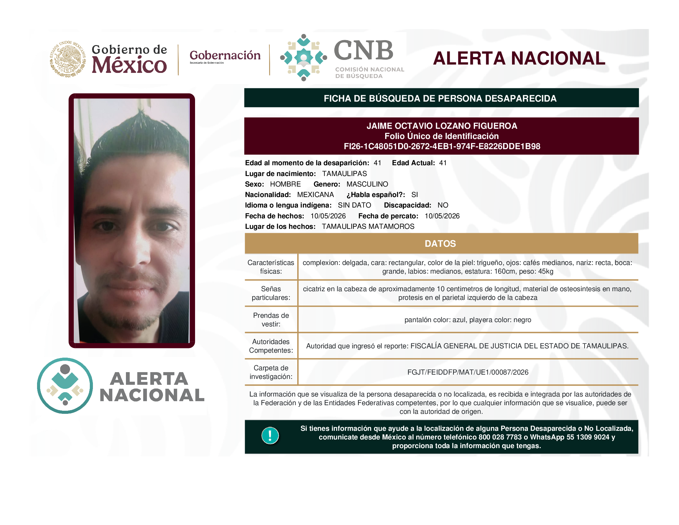 JAIME OCTAVIO LOZANO FIGUEROA