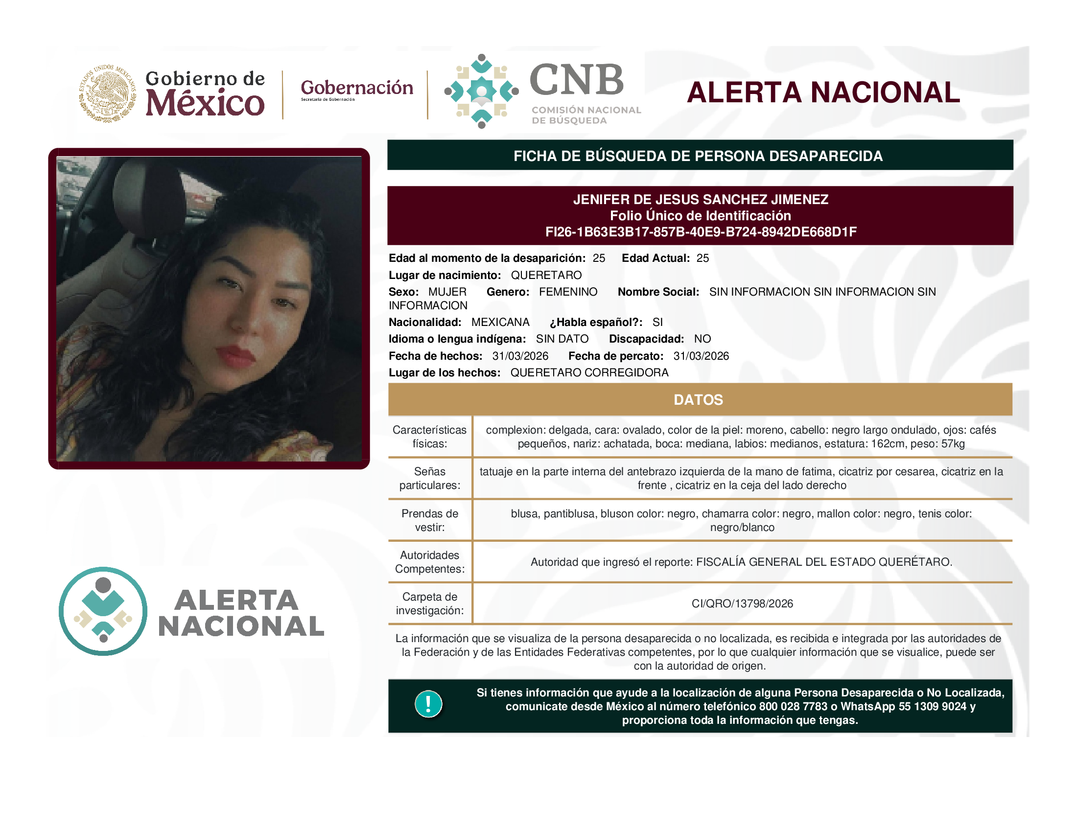 JENIFER DE JESUS SANCHEZ JIMENEZ