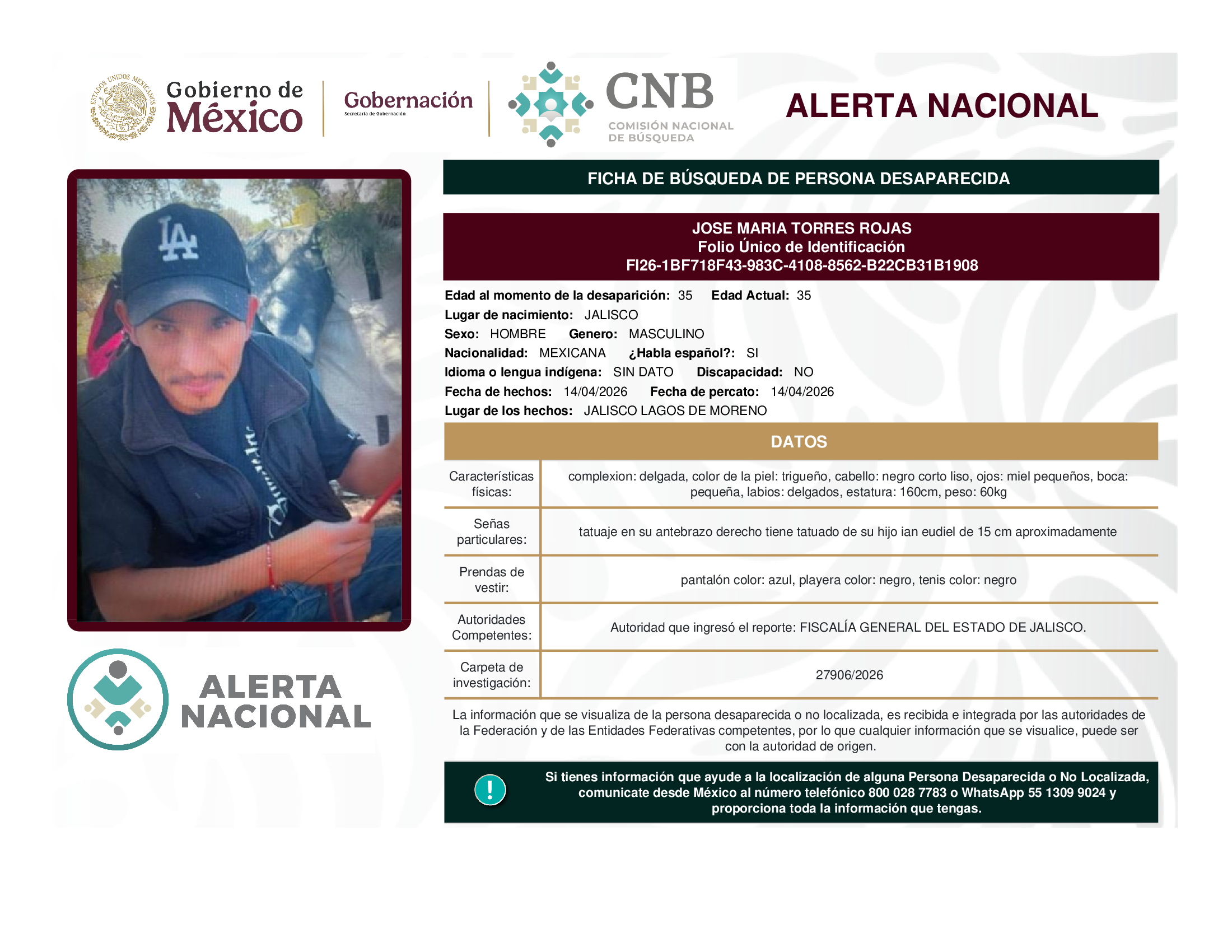 JOSE MARIA TORRES ROJAS