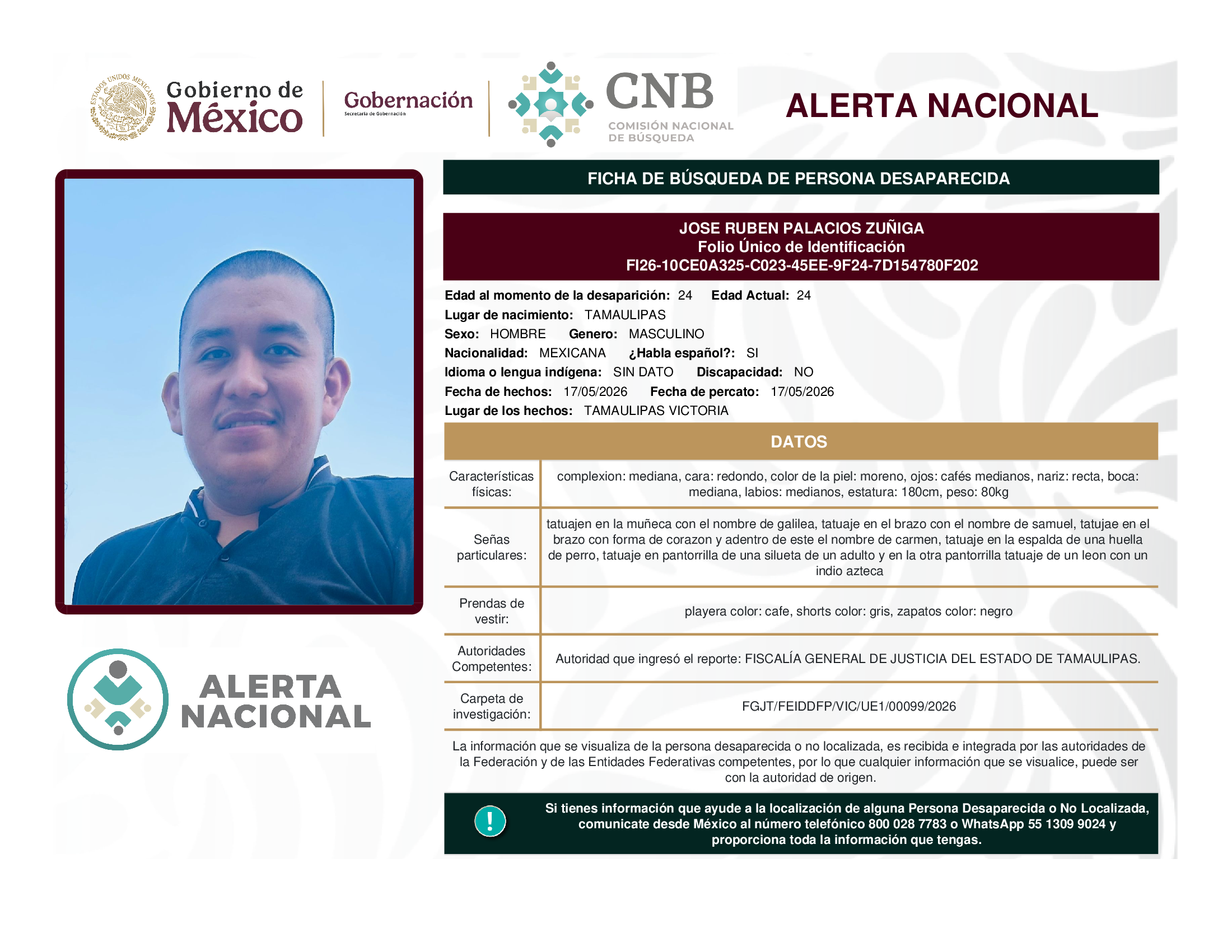 JOSE RUBEN PALACIOS ZUÑIGA