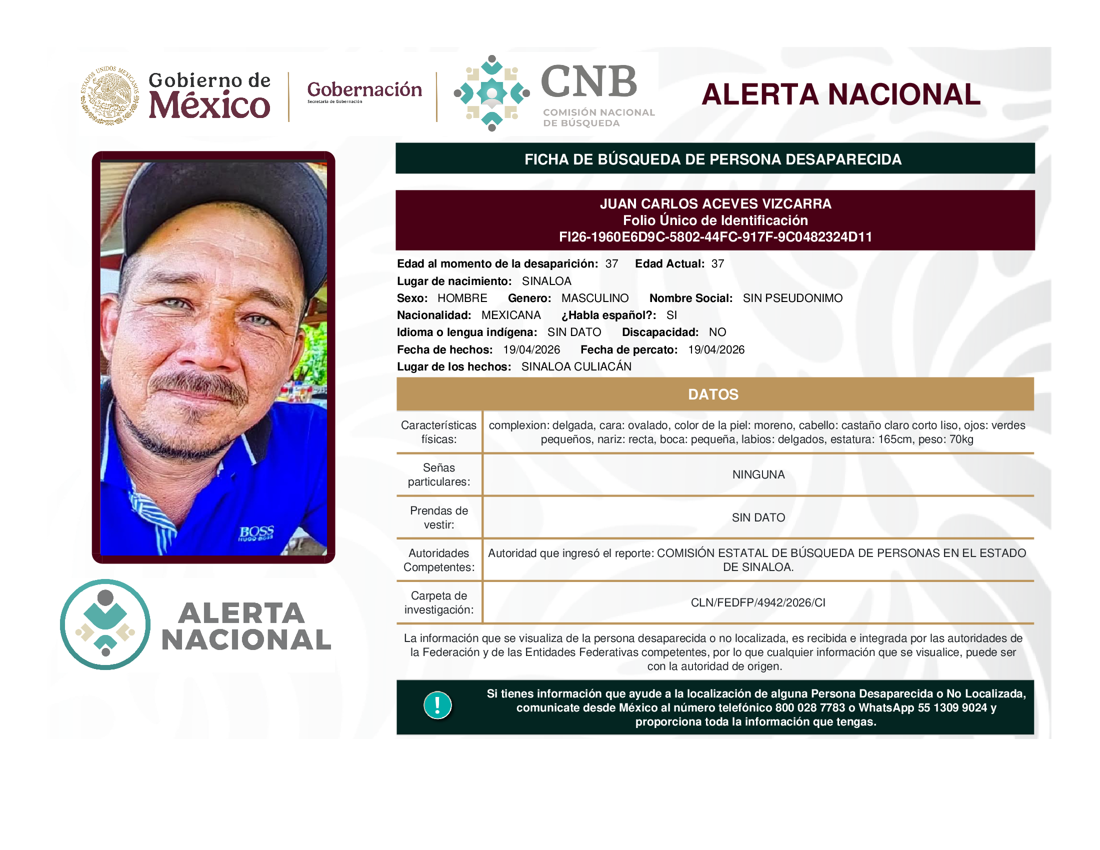 JUAN CARLOS ACEVES VIZCARRA