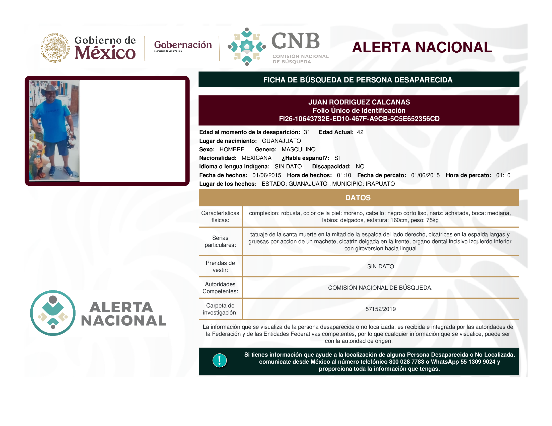 JUAN RODRIGUEZ CALCANAS
