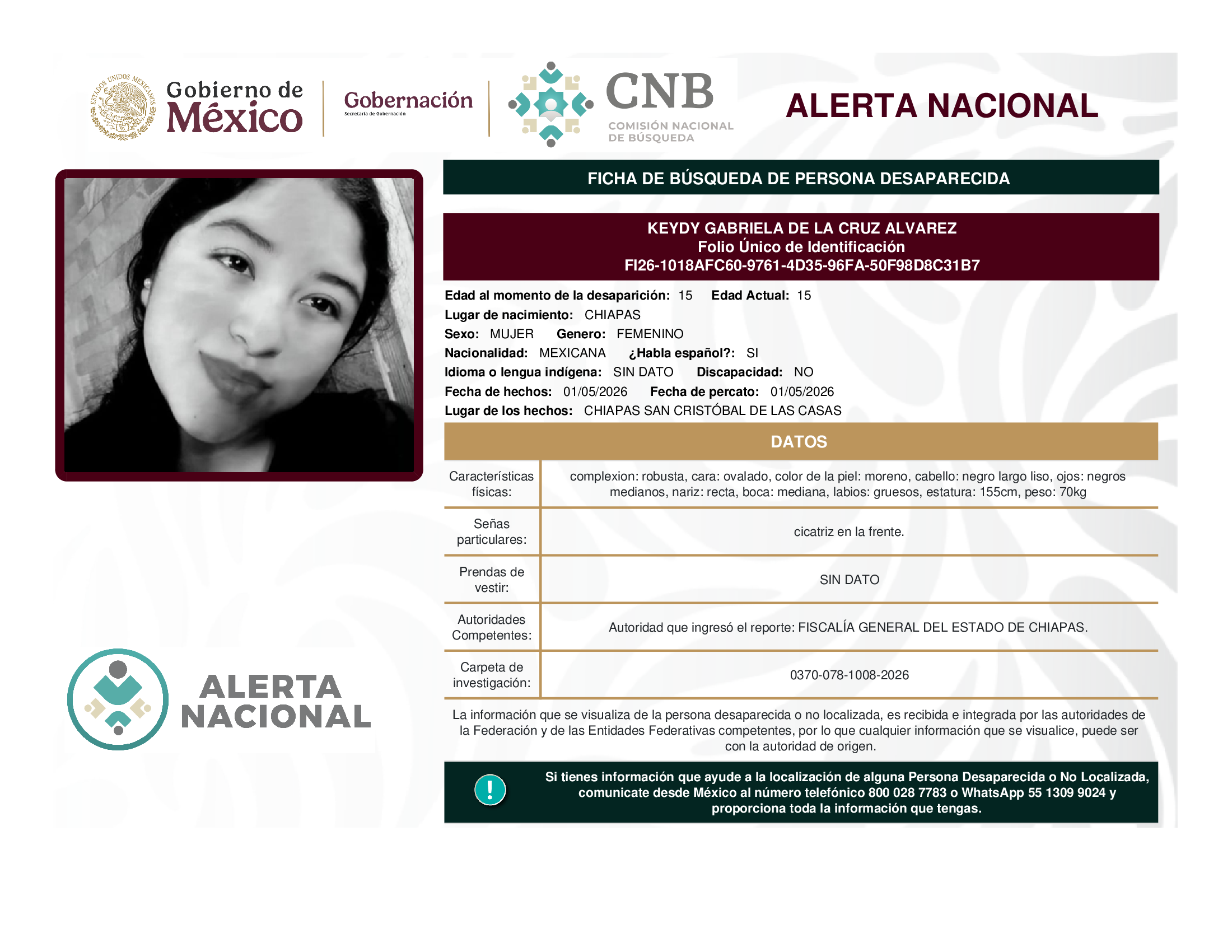 KEYDY GABRIELA DE LA CRUZ ALVAREZ